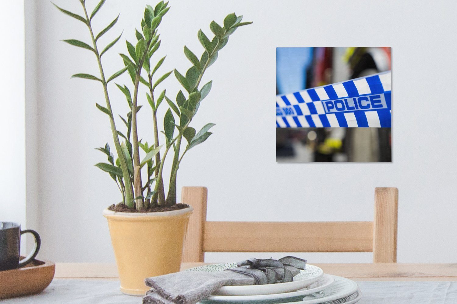 Leinwandbild OneMillionCanvasses® Wohnzimmer St), für Polizei-Reifen, Leinwand Bilder Schlafzimmer (1