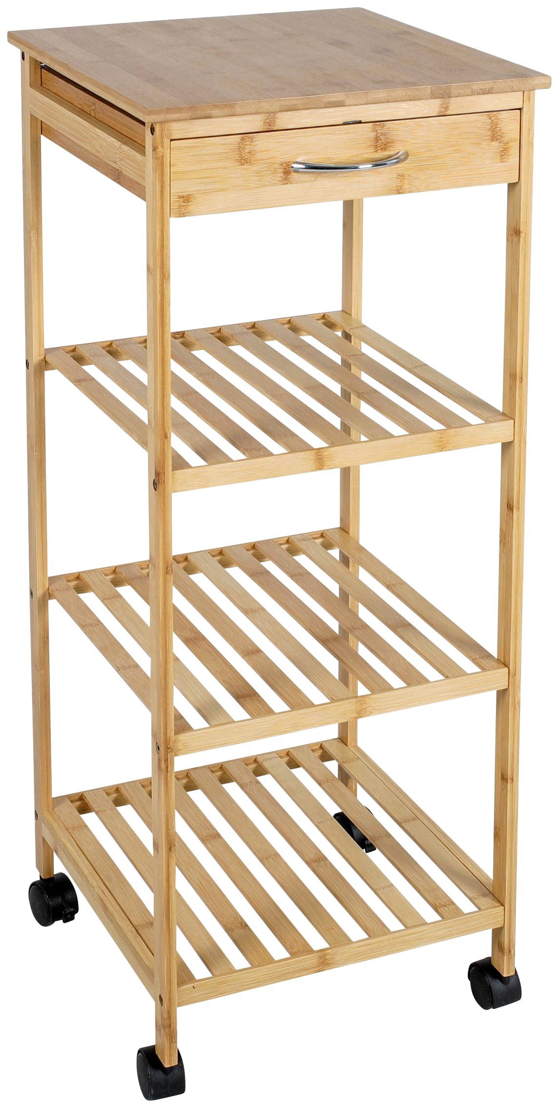 axentia Standregal »Küchenschrank, Bambus, mit Rollen« online kaufen | OTTO