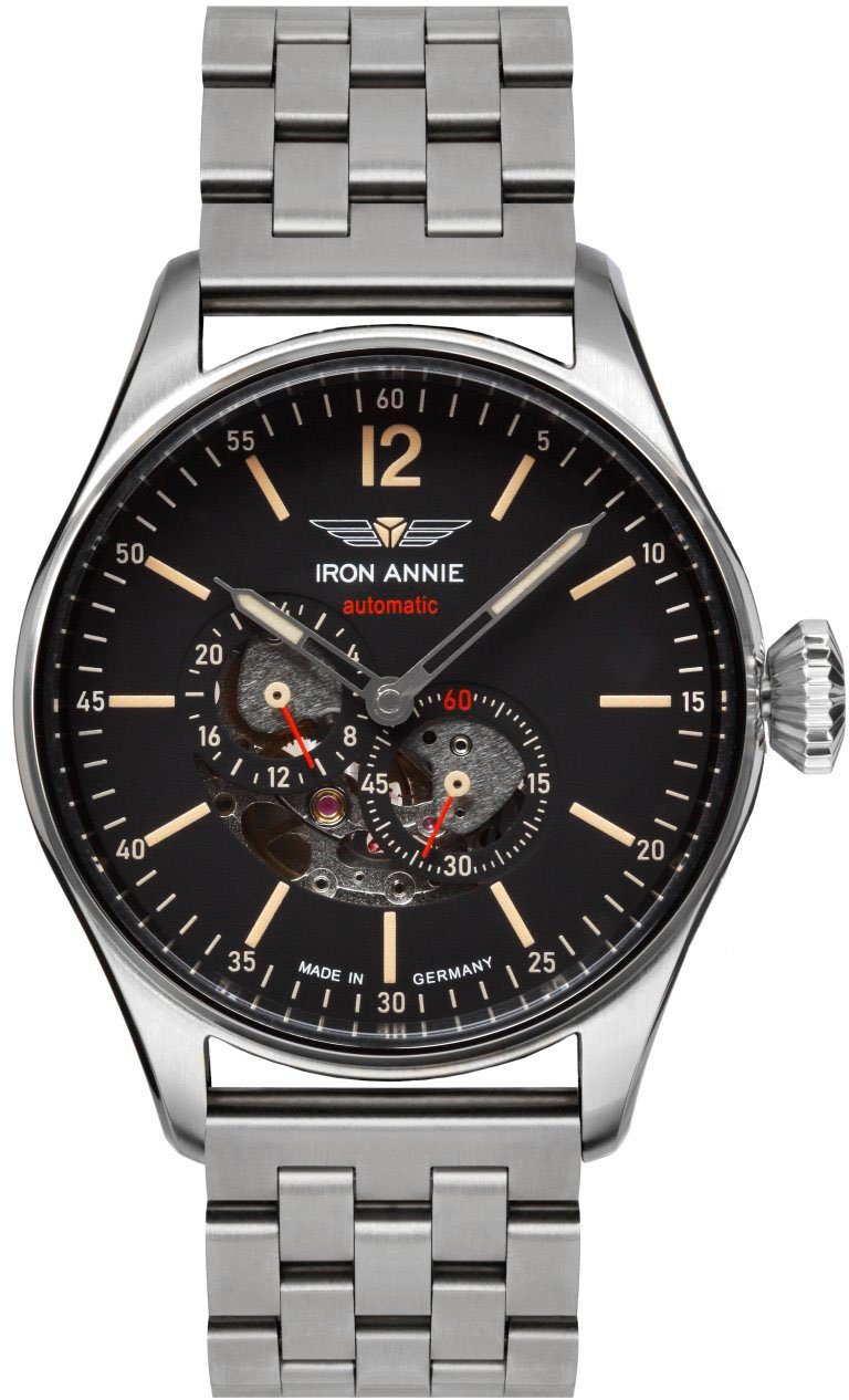 IRON ANNIE Automatikuhr Flight Control, Skeleton, 5172M-2 | Chronographen