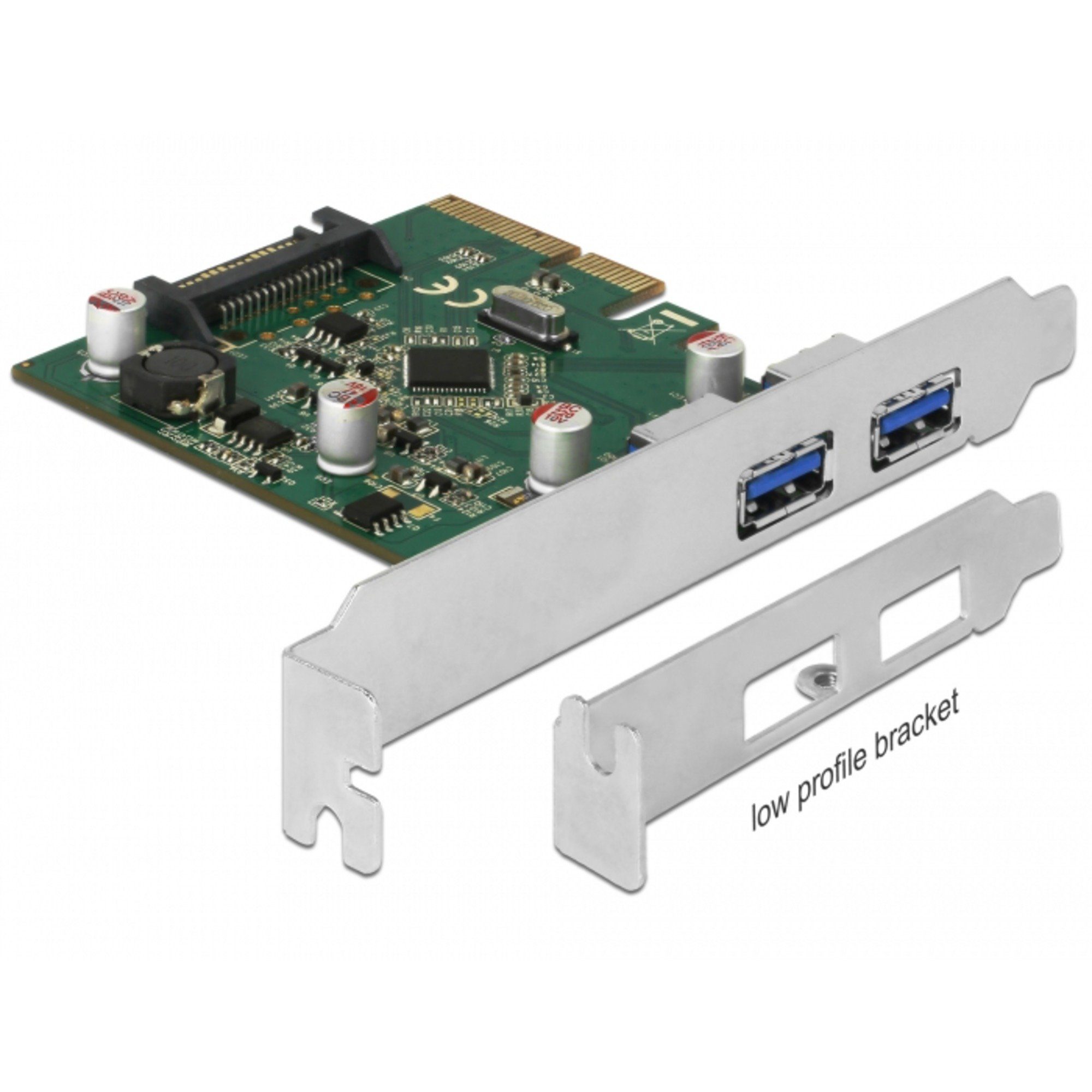 DeLOCK PCIe x4 > 2x ext USB 3.1 Gen2 A, Mainboard