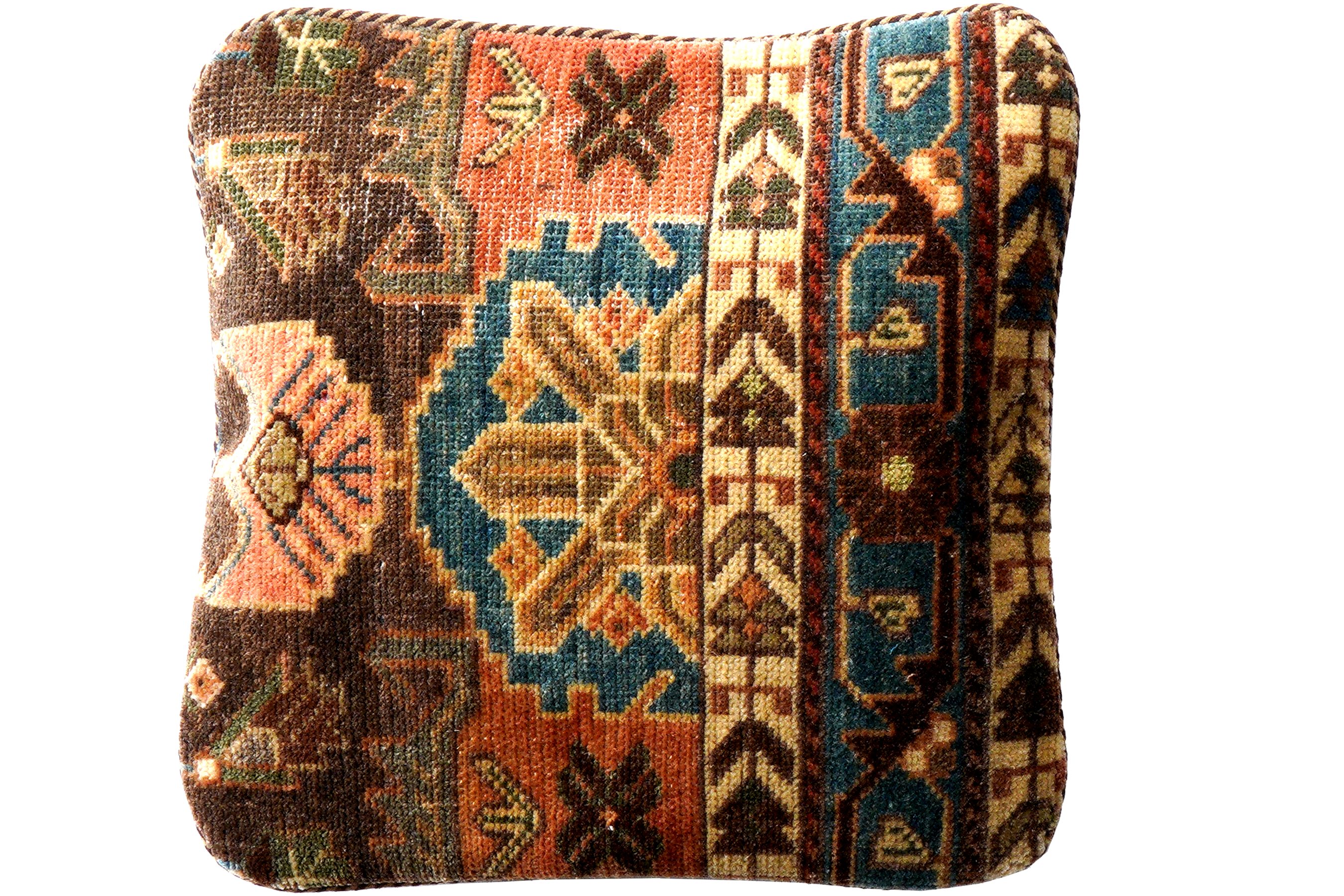 Rugtales Kissenbezüge Kelim Kissen 40x40cm, Handgemachtes Unikat, nachhaltig und fair gefertigt