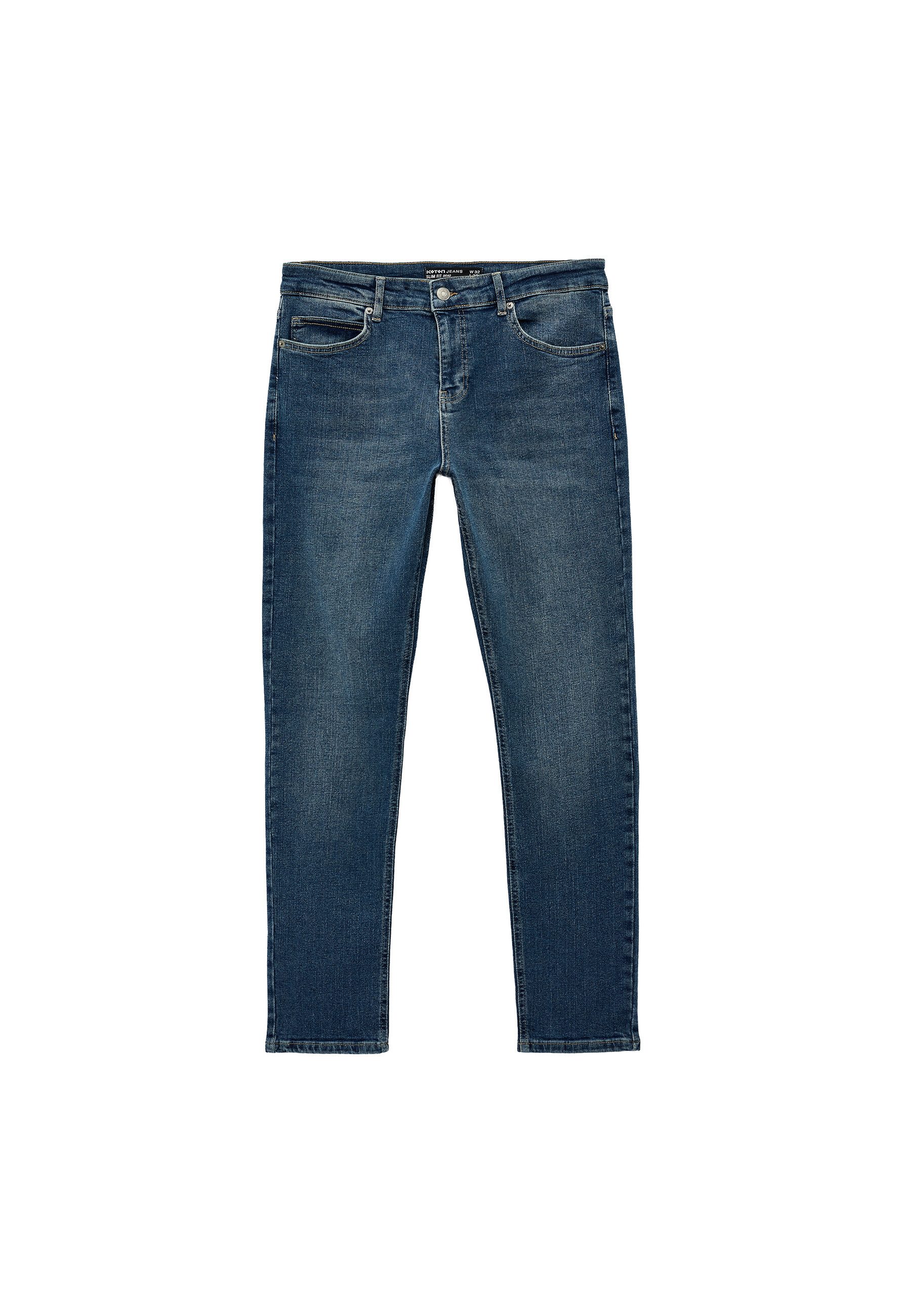 Koton 3/4-Jeans Normale Leibhöhe Slim Slim-fit-Jeans