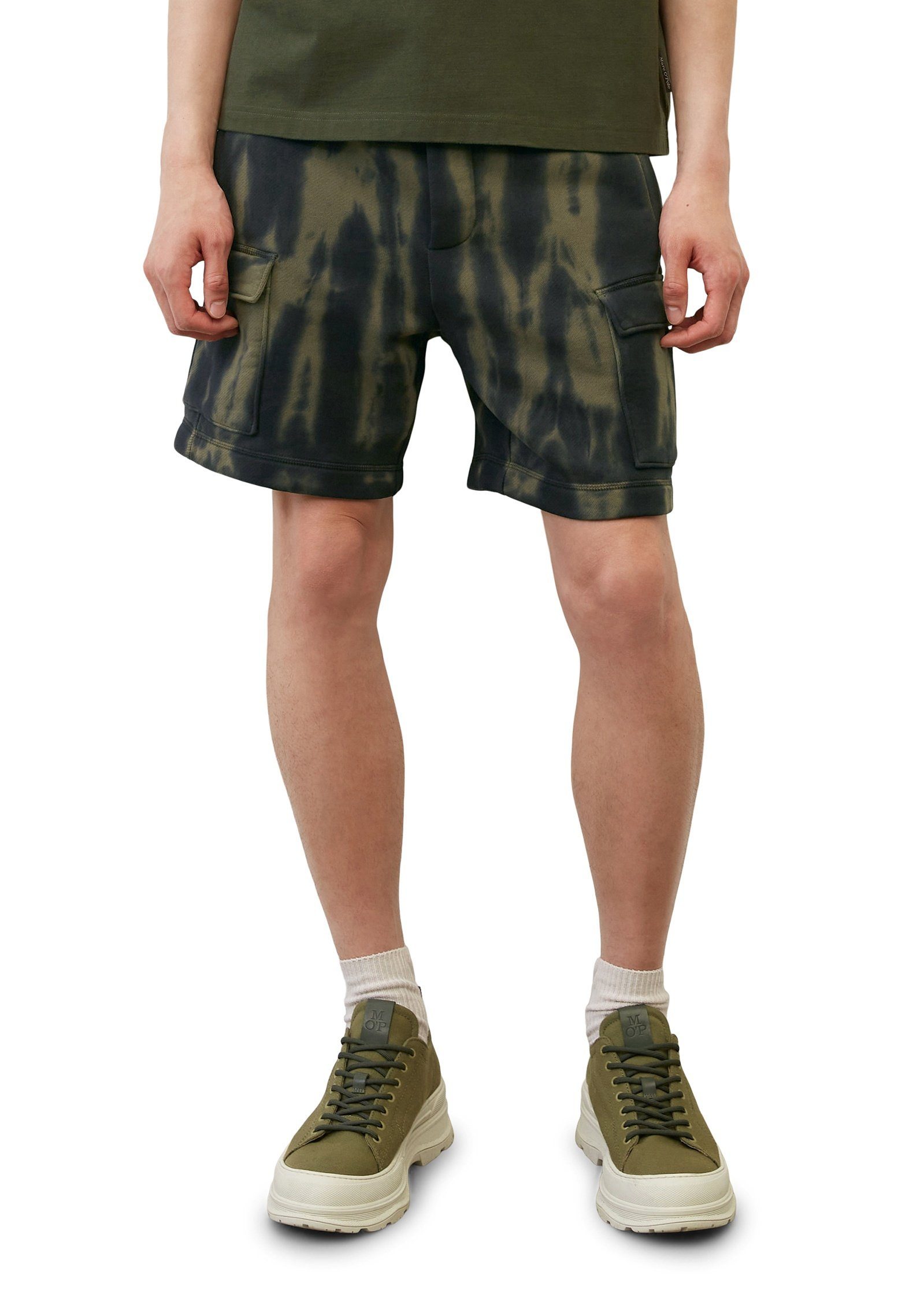 Marc O'Polo Shorts mit Cargo-Taschen schwarz