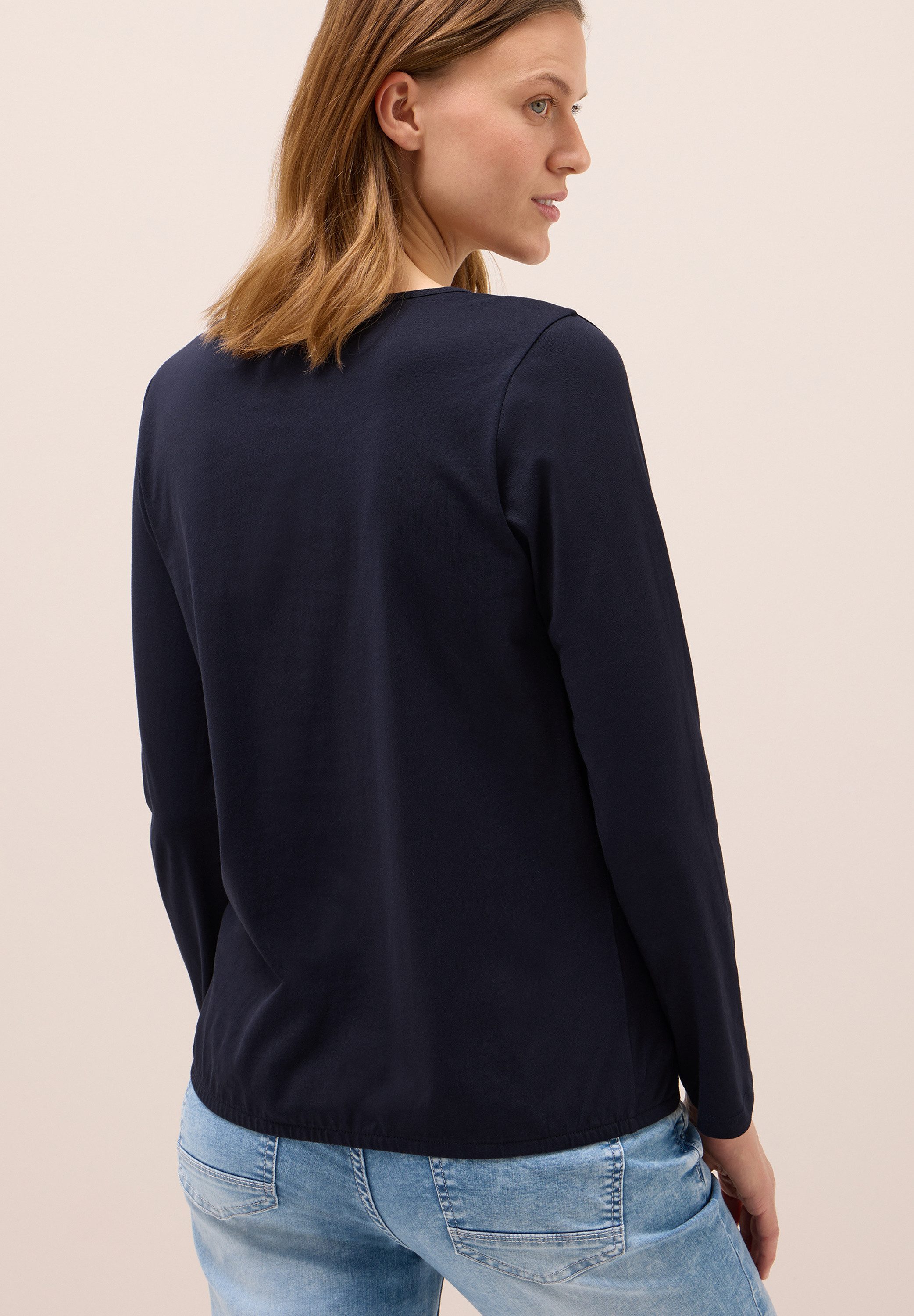 CECIL Tunikashirt Split Neck, unifarben günstig online kaufen