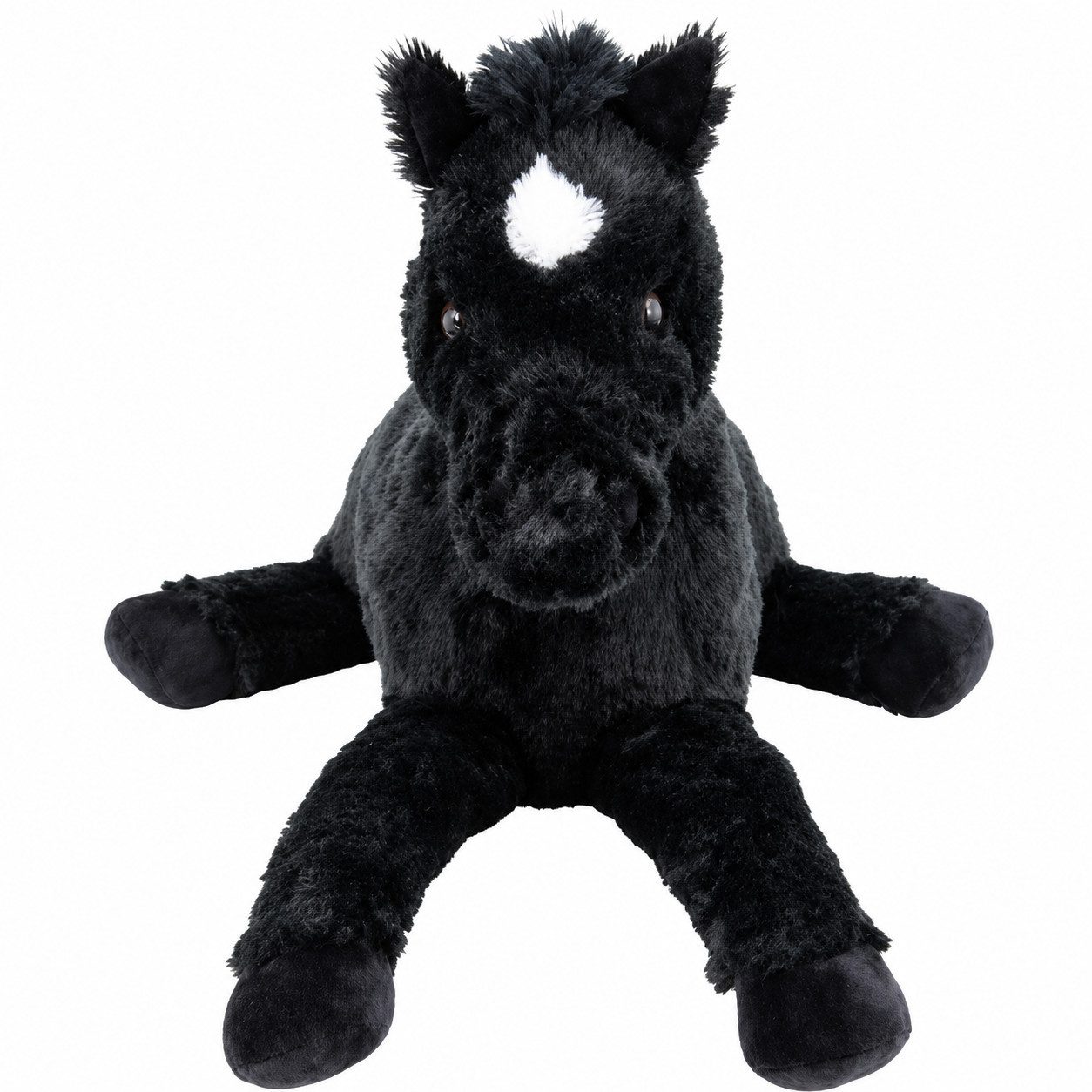Sweety-Toys Kuscheltier Sweety Toys 10967 Fohlen Kuscheltier Pferd schwarz 90 cm, Plüschpferd