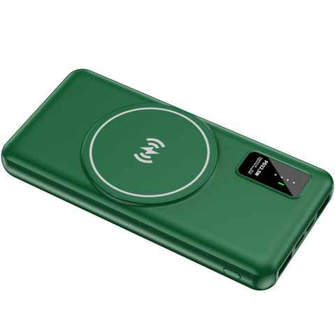 JOEAIS Wireless PowerBank 10000mAh Externe HandyAkkus Batterie USB Type C Powerbank, 3*Kabel 22.5W Ladegerät Kompatibel