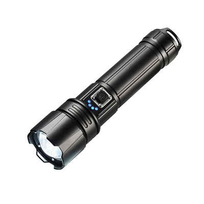 FUROKOY Taschenlampe Taschenlampe LED 10000 Lumen, extrem helle Taschenlampe, 5 Lichtmodi, USB wiederaufladbare mit Holster wasserdicht, für Camping, Wandern