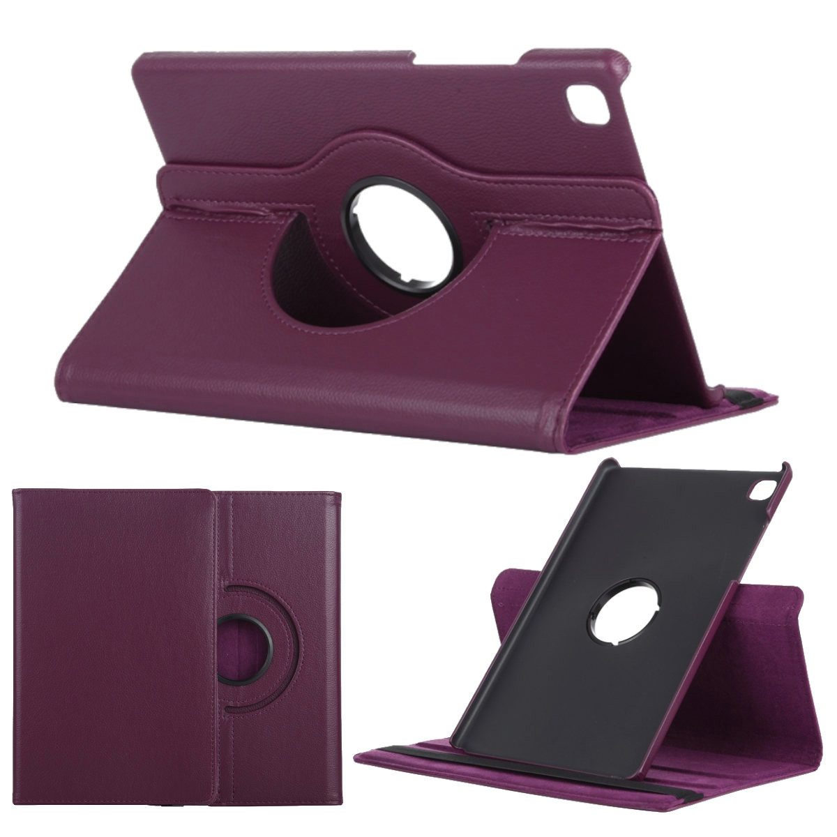 Wigento Tablet-Hülle Für Samsung Galaxy Tab A7 2020 T500 T505 360 Grad Rotation Tablet Tasche Hülle Case Cover Etui Schutz Neu