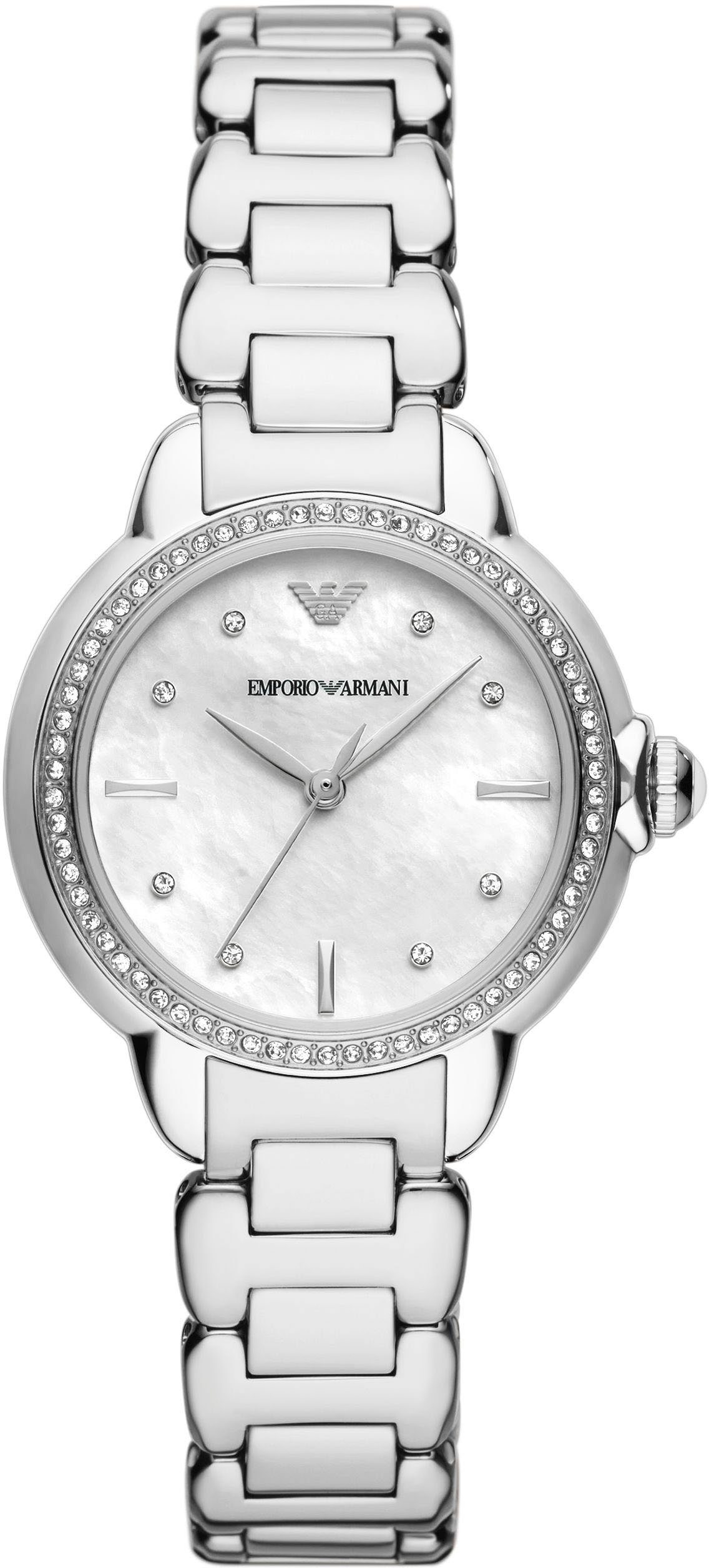 Emporio Armani Quarzuhr, Unkomplizierte Damenarmbanduhr