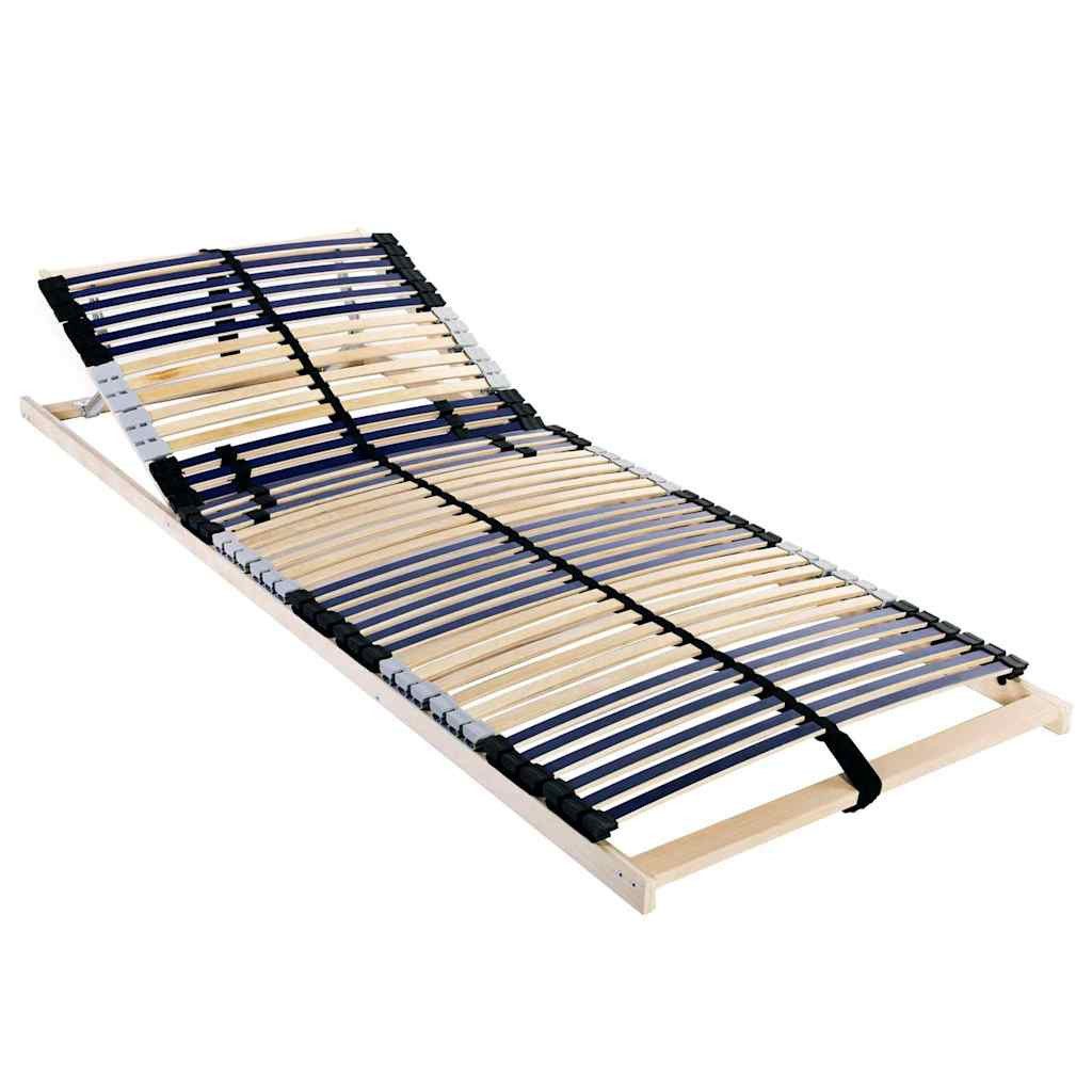 vidaXL Bett Bett-Lattenrost Braun 80 x 190 cm Massivholz Buche (1-tlg)