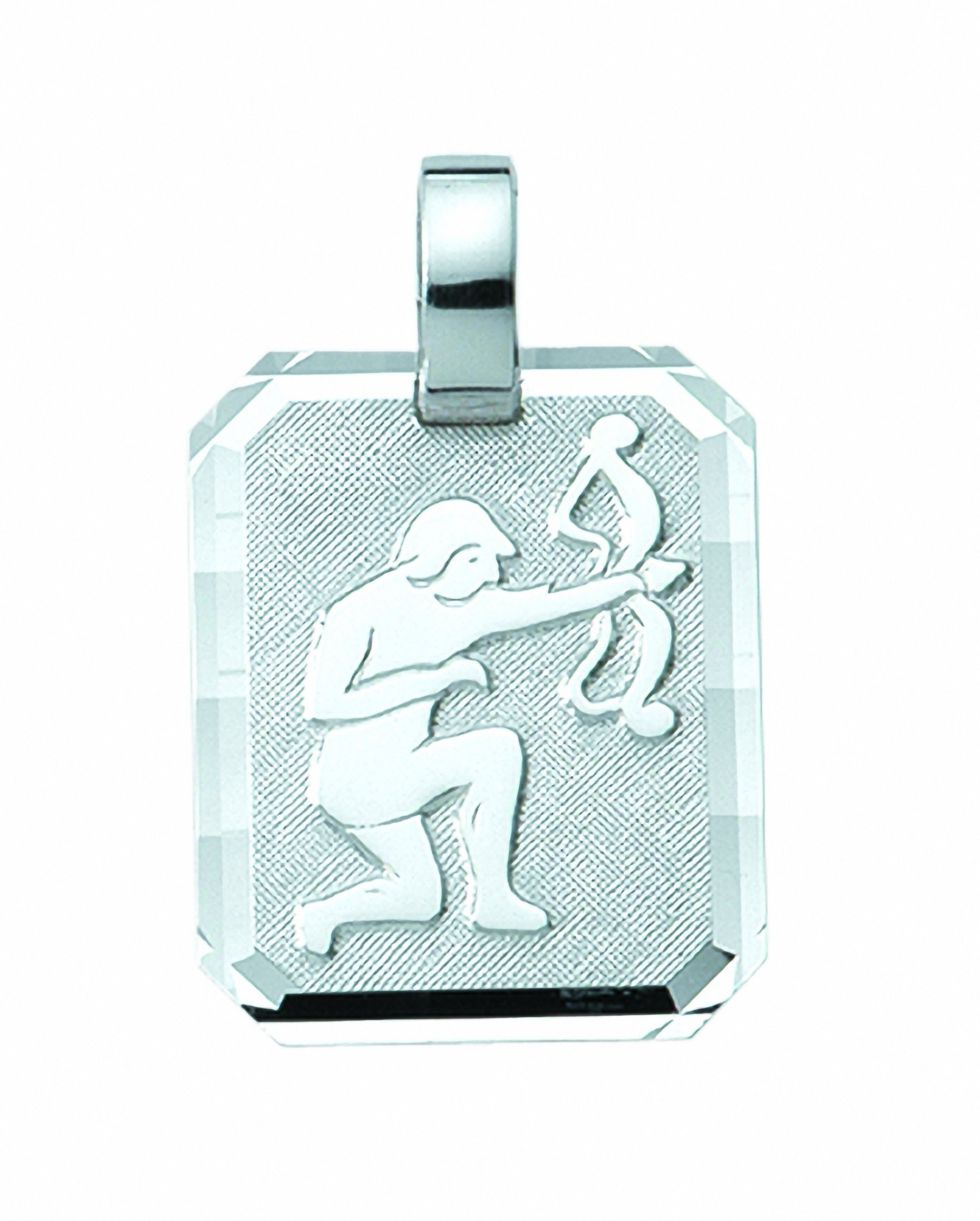 Valentinstagsgeschenk Adelia ́s Kettenanhänger Damen & Herren 925 Silber Sternzeichen Anhänger Schütze, Silberschmuck für Damen & Herren, silberfarben