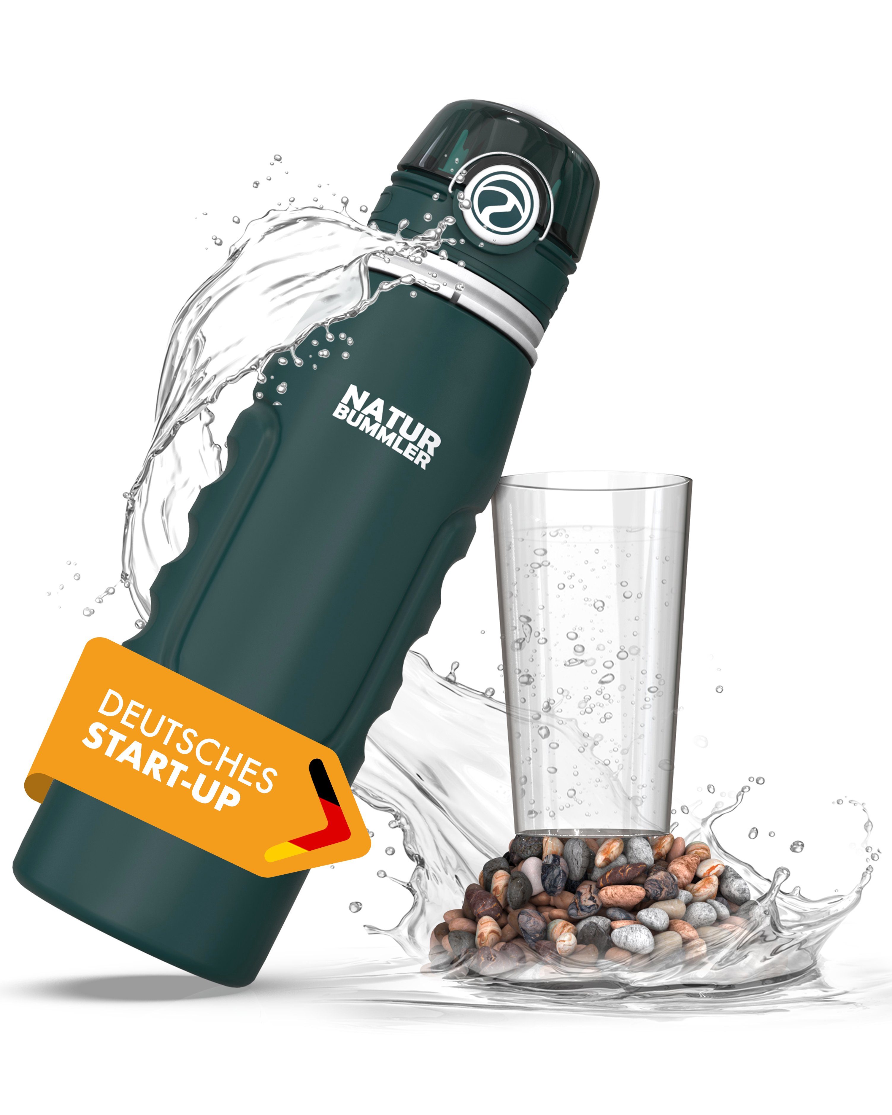 Naturbummler Trinkflasche Outdoor Wasserfilter [Co2-Neutral] Tötet