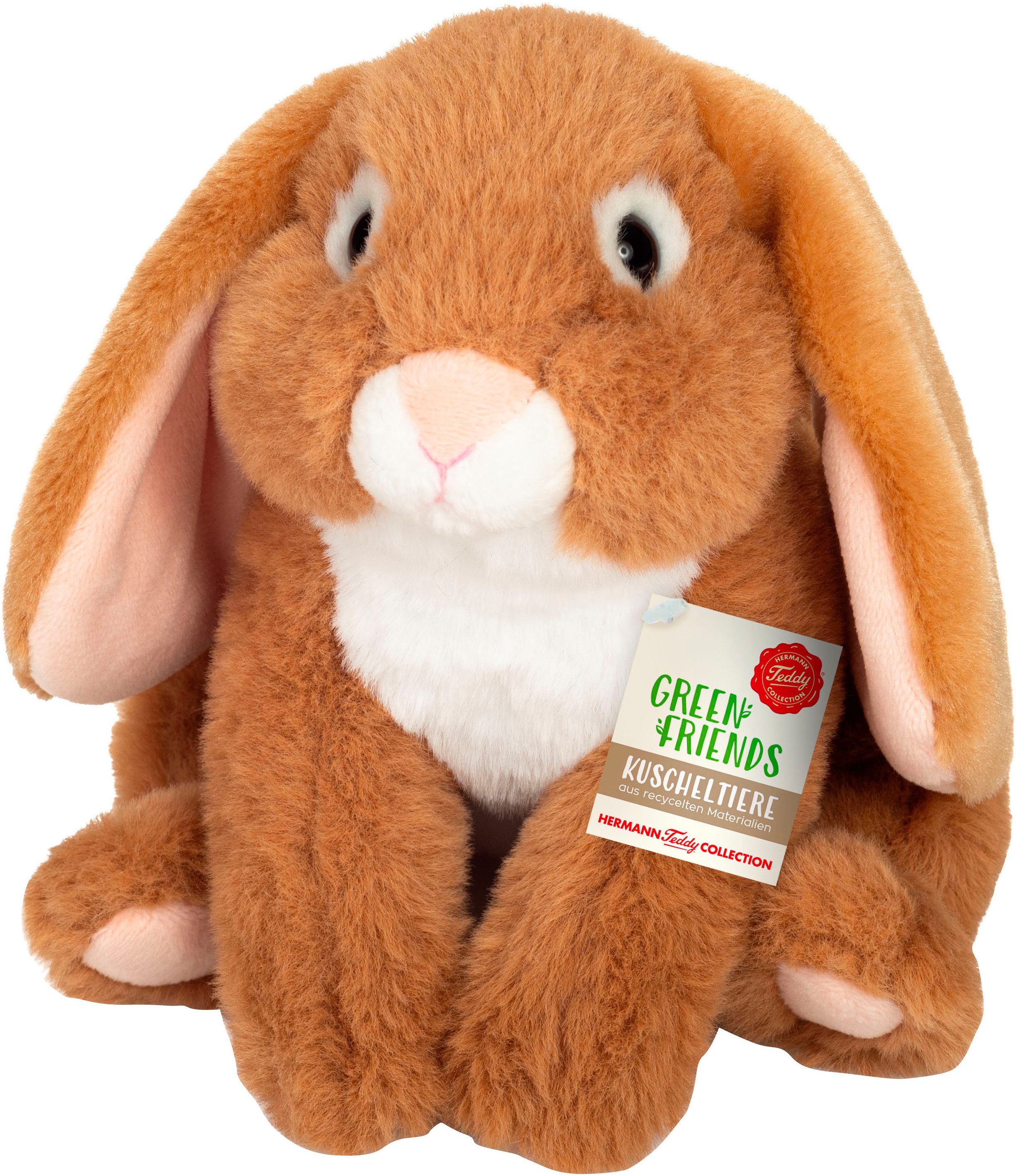 Teddy Hermann® Kuscheltier Häschen nougat 19 cm