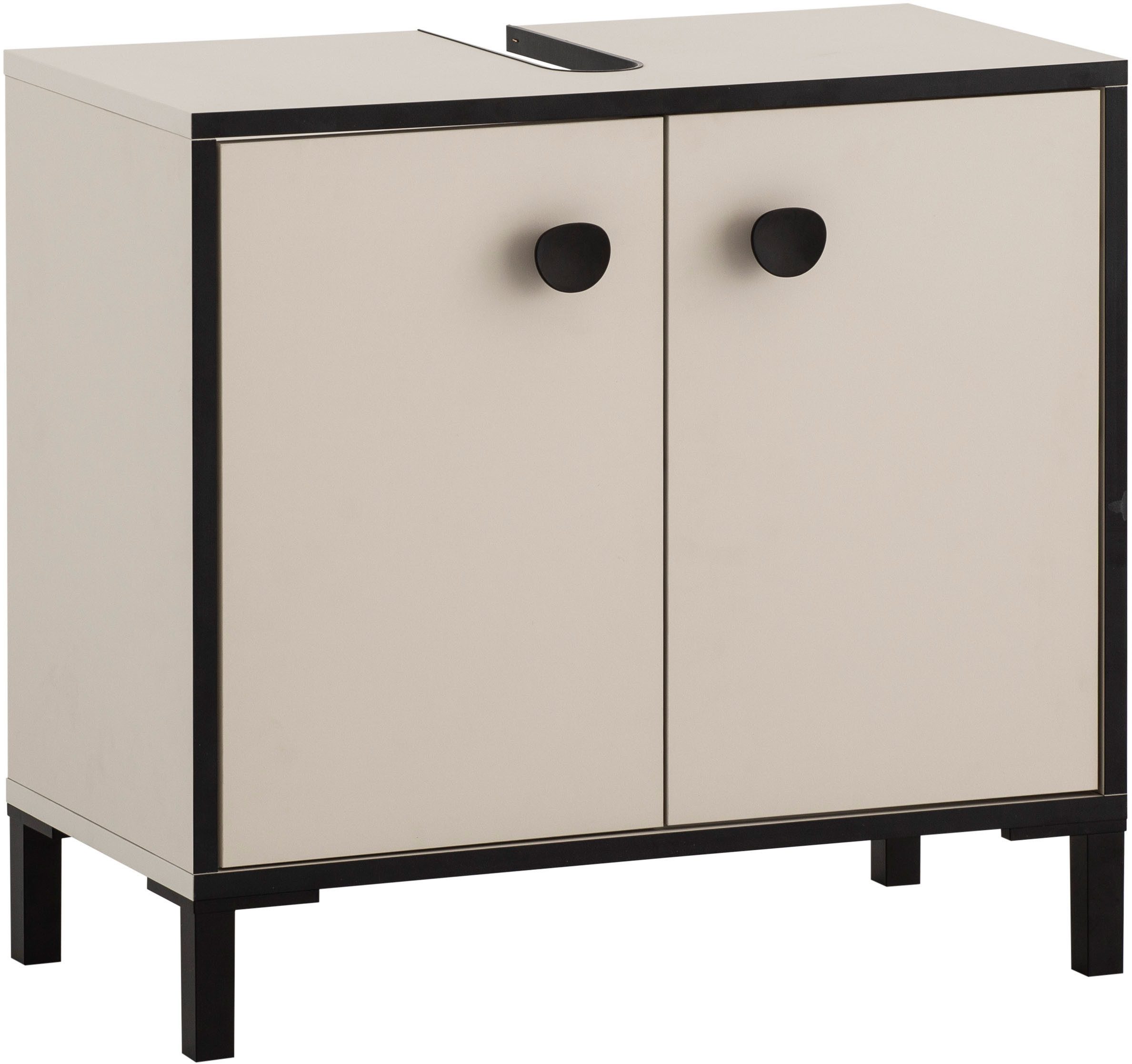 Schildmeyer Waschbeckenunterschrank Edda, Breite 65,1 cm, abgerundete Griff günstig online kaufen