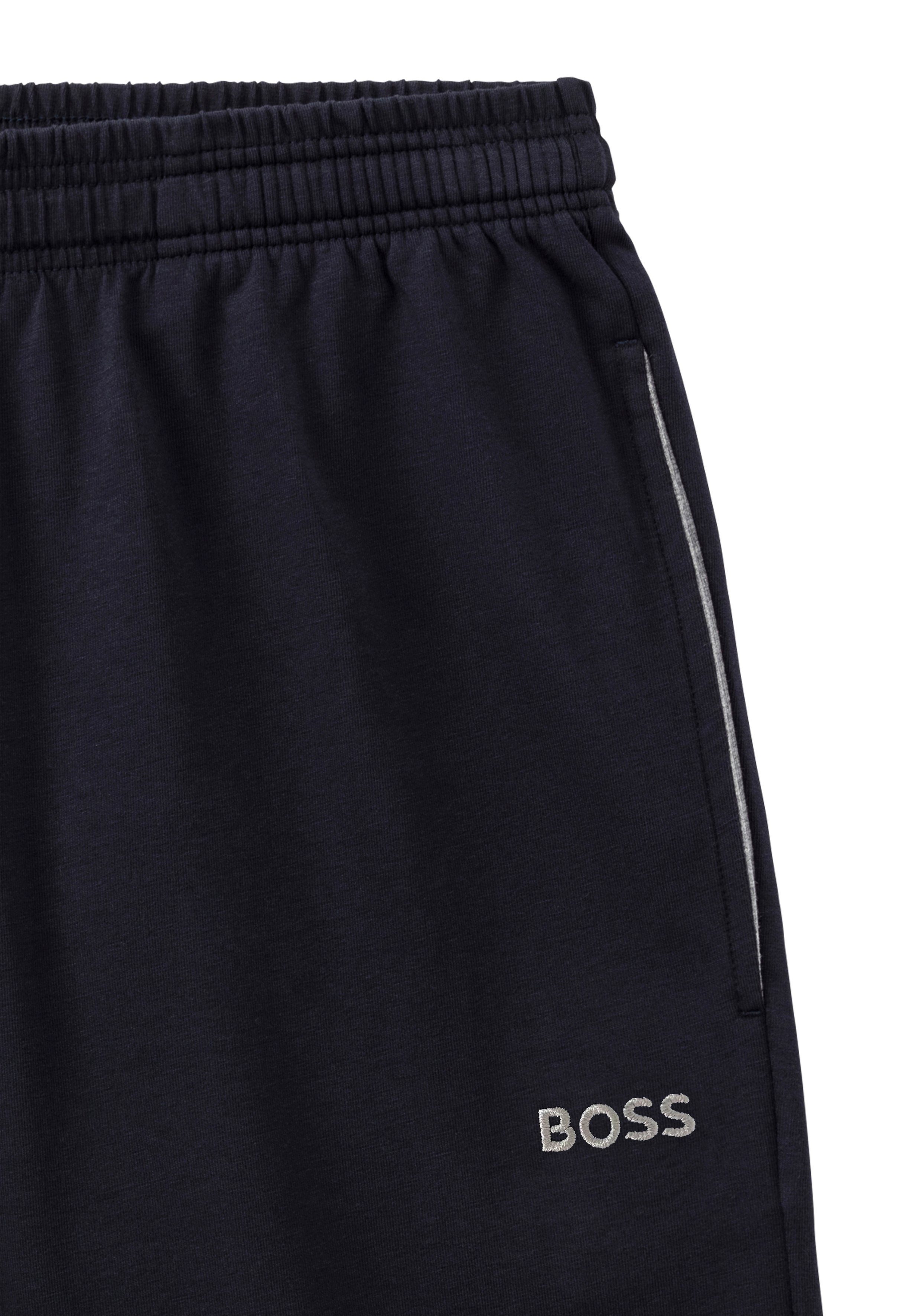 BOSS Shorts dezenter BOSS navy Mit Stickerei