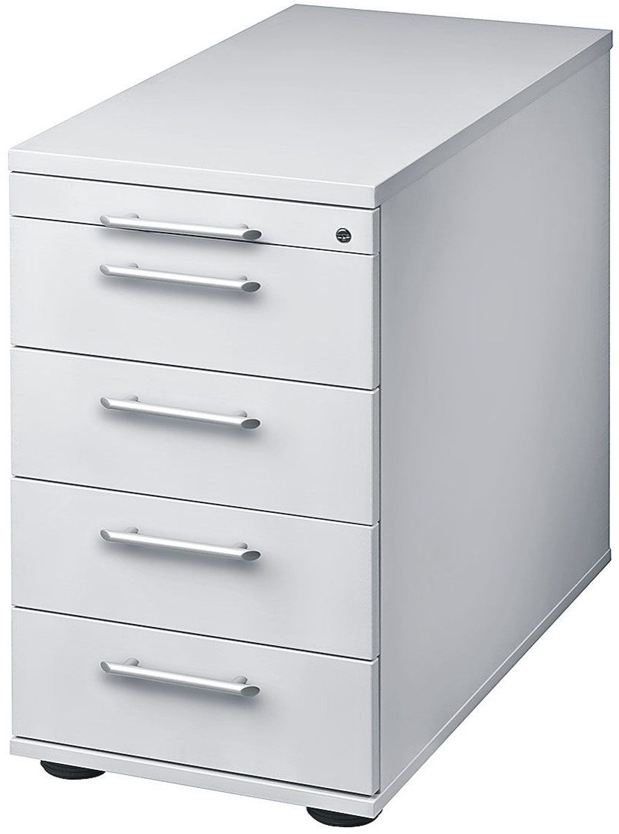 HAMMERBACHER Container Standcontainer Solid SC mit 4 Schüben BxTxH 428x800x720-760mm Grau