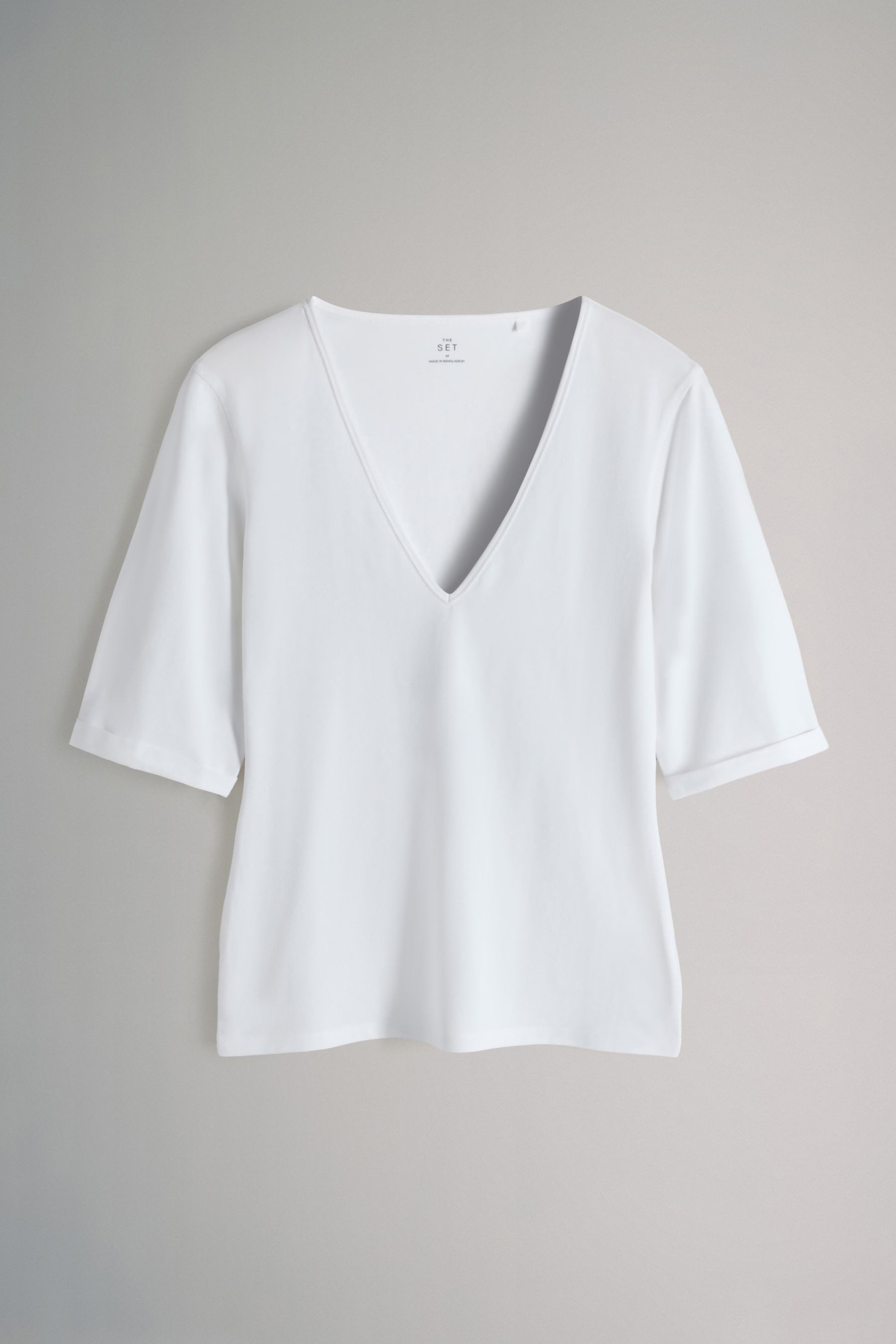 The Set V-Shirt The Set T-Shirts mit V-Ausschnitt, 4er-Pack (4-tlg) günstig online kaufen