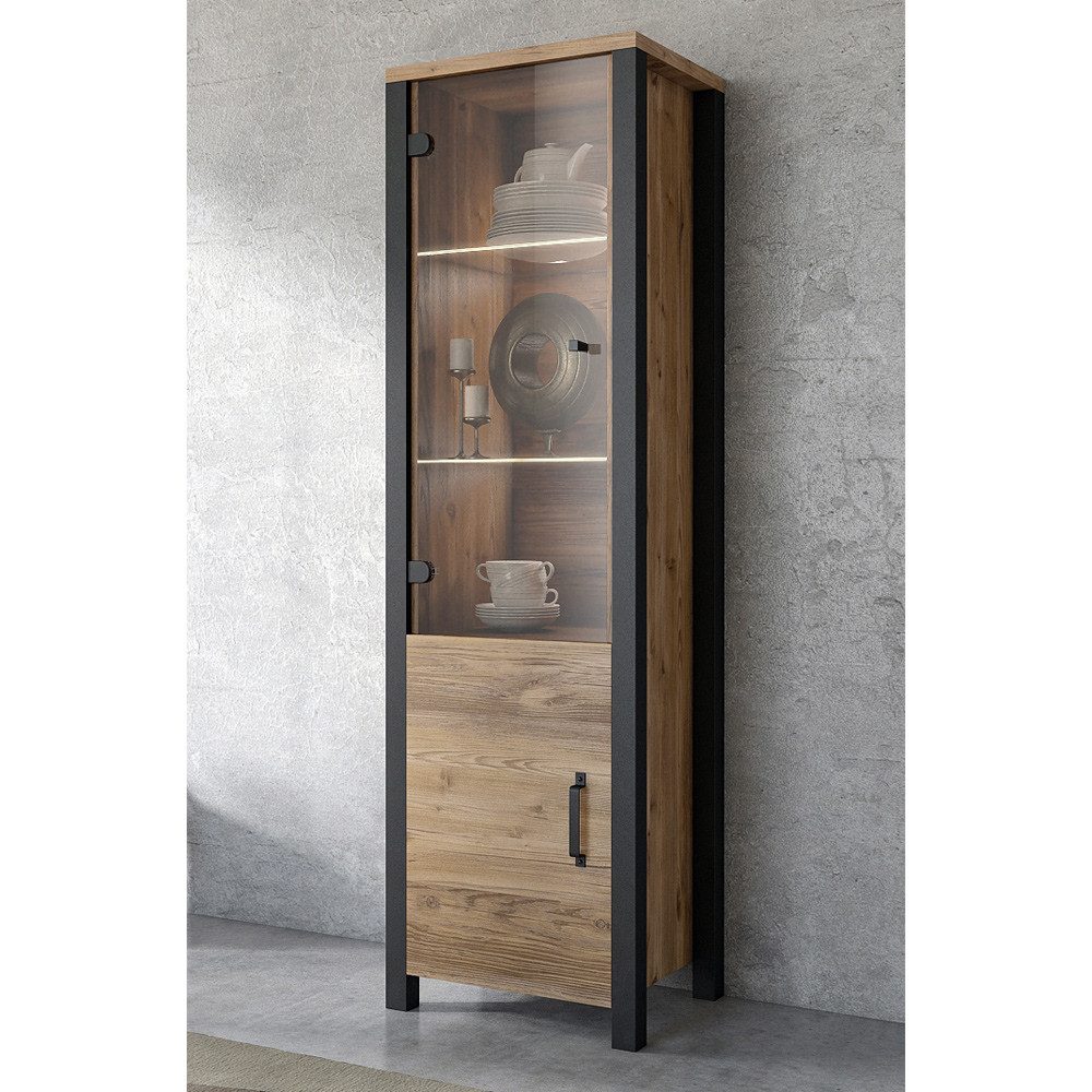 Lomadox Vitrine ORADEA-83 Appenzeller Fichte Nb. günstig online kaufen