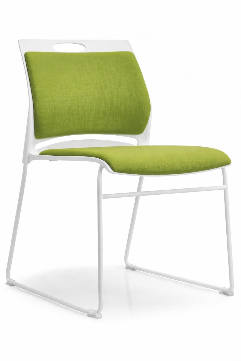 JVmoebel Besucherstuhl Moderner Seminarstuhl mit ergonomischer Rückenlehne und grünem Sitz, Made in Europa