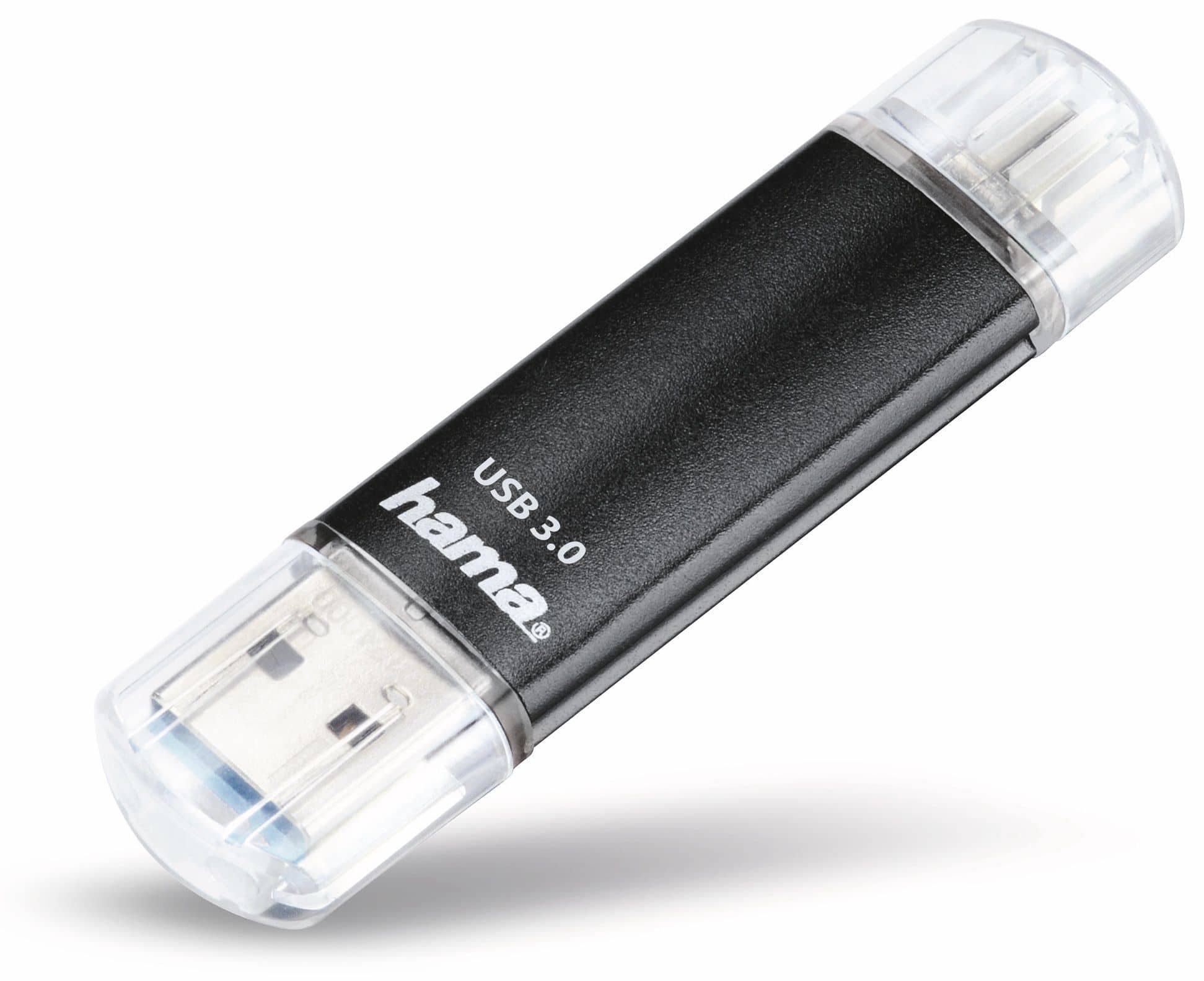 Hama HAMA USB 3.0 Speicherstick Laeta Twin, 32 GB, 40 USBStick, Ermöglicht direktes Aufnehmen
