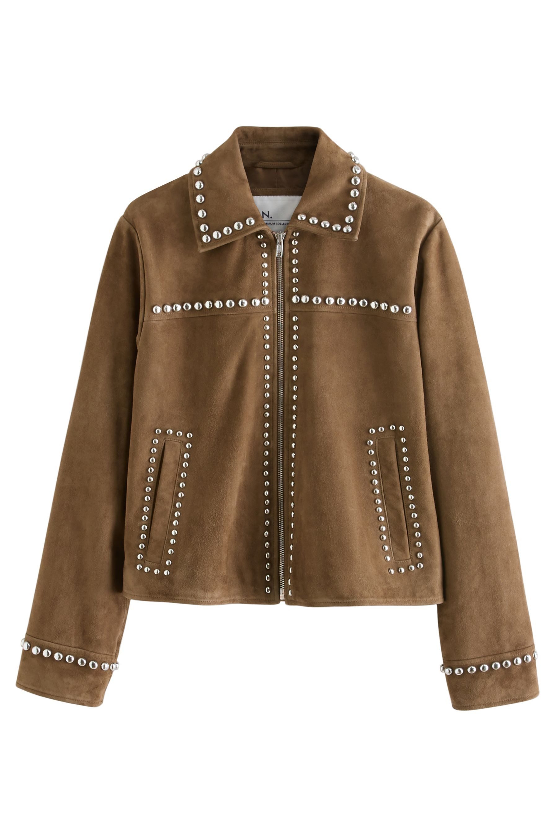 Next Lederjacke N. Premium Jacke aus echtem Veloursleder (1-St)