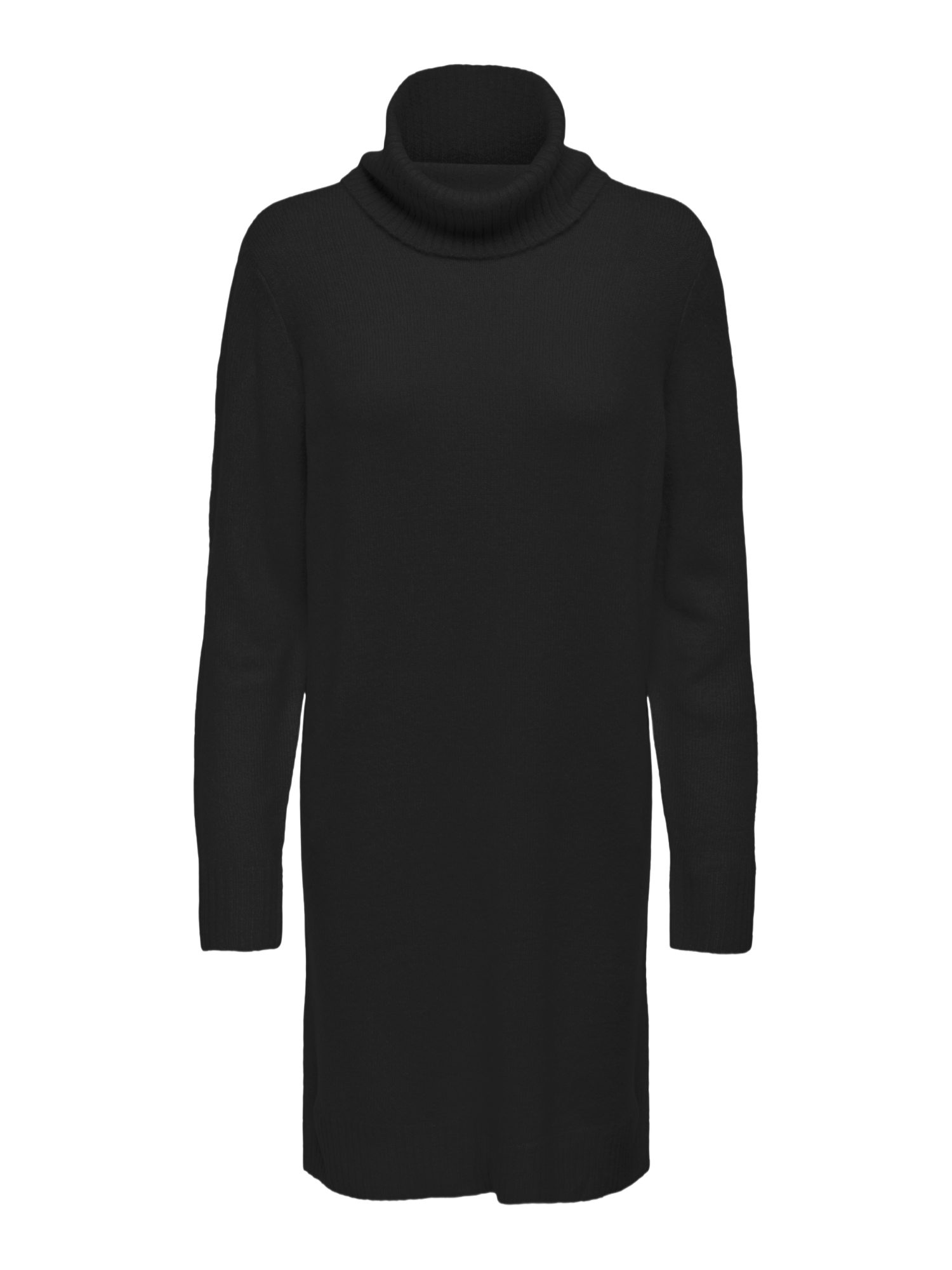 JDY Minikleid 2025 6_FALL2 schwarz,Freizeit,Polyacryl,Unifarben,Rollkragen,Lang,Regular Fit