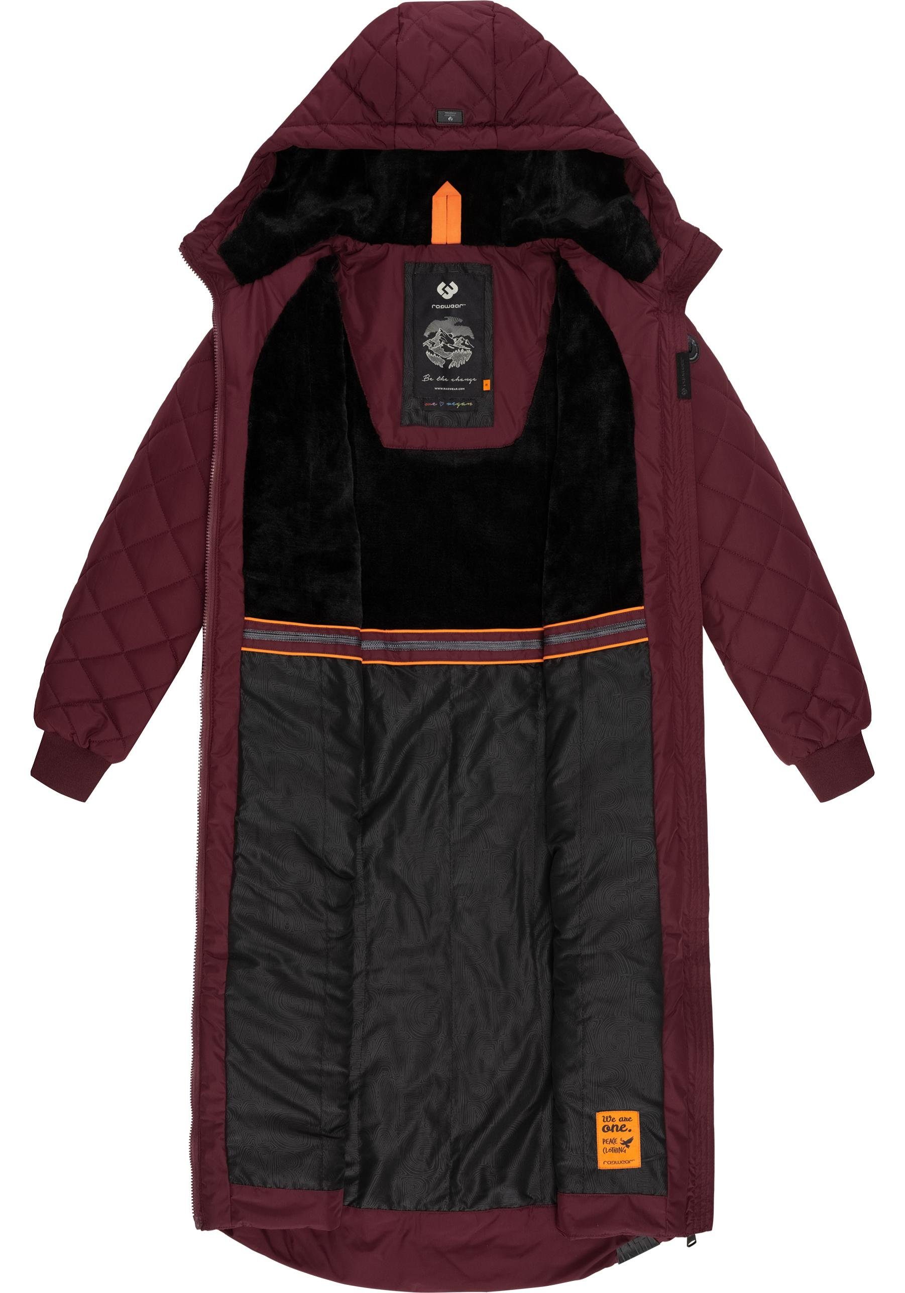 Ragwear Steppmantel Niran stylischer, gesteppter Winterparka mit gefütterter Kapuze