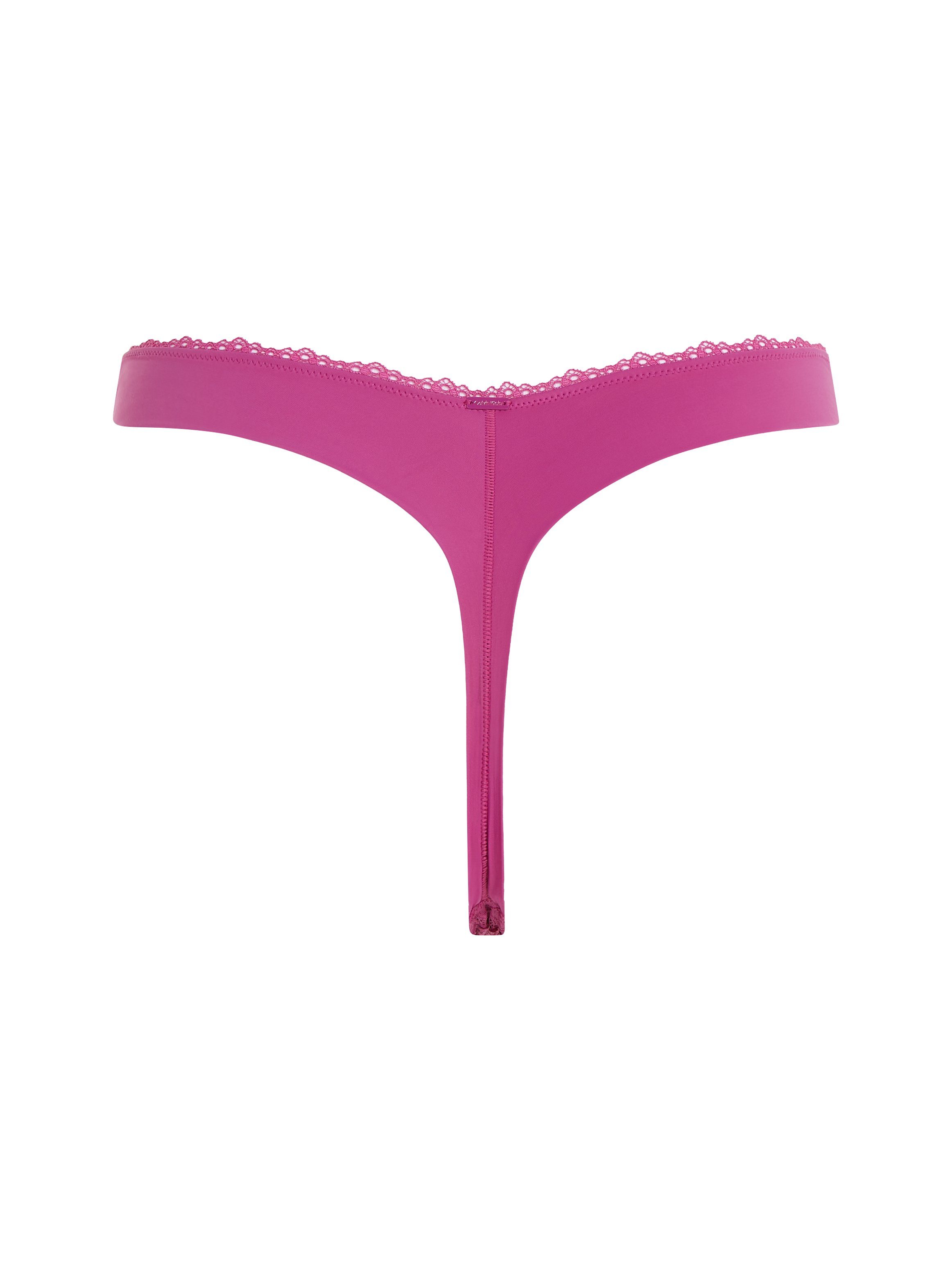 Calvin Underwear THONG Klein T-String mit Spitzeneinsatz WILD_ASTER