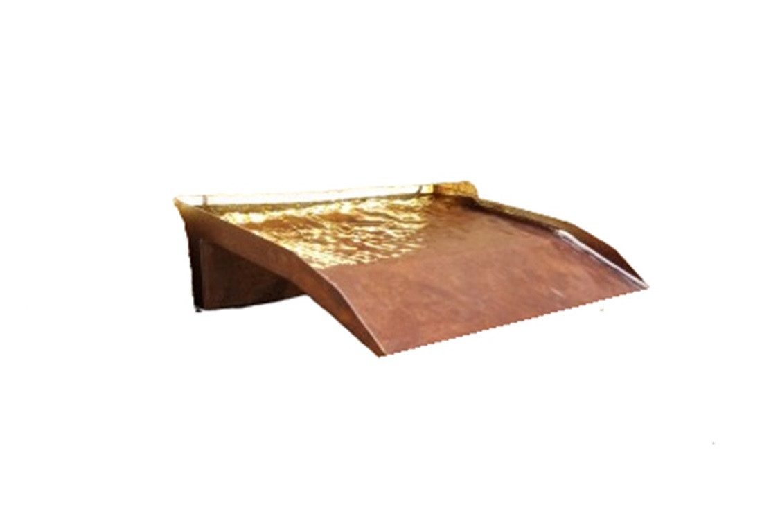 Wasserfall Wasserfall 30 cm langer Auslauf Cortenstahl incl. LED Sets
