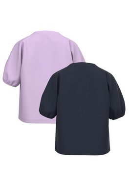 Name It T-Shirt Puffärmel T-Shirt 2-er Set NKFVIVALDI (2-tlg) 5716 in Blau-Rosa