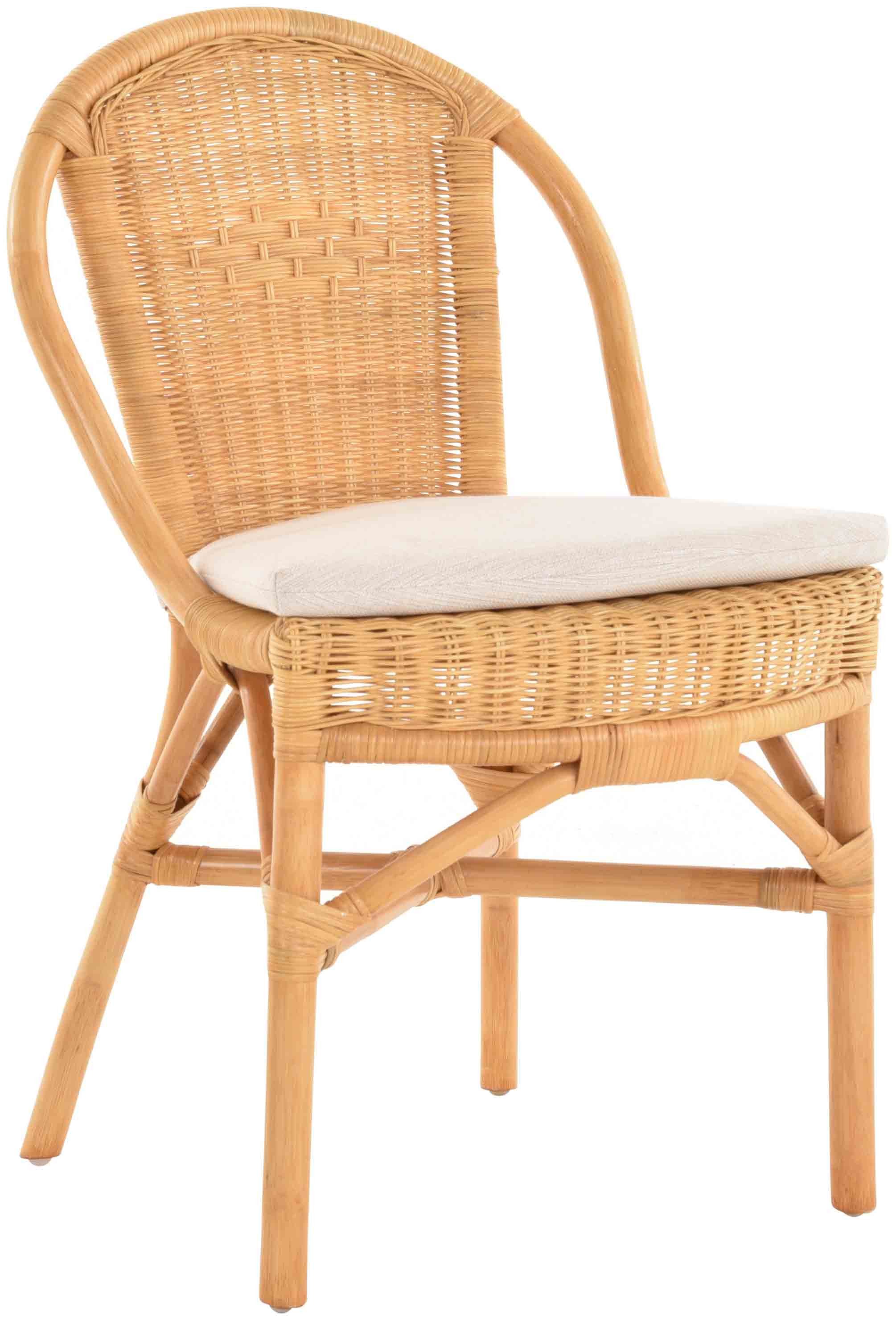 Küchenstuhl Esszimmerstuhl Klassik Korb Esszimmer Stuhl Korbstuhl Natur Rattan