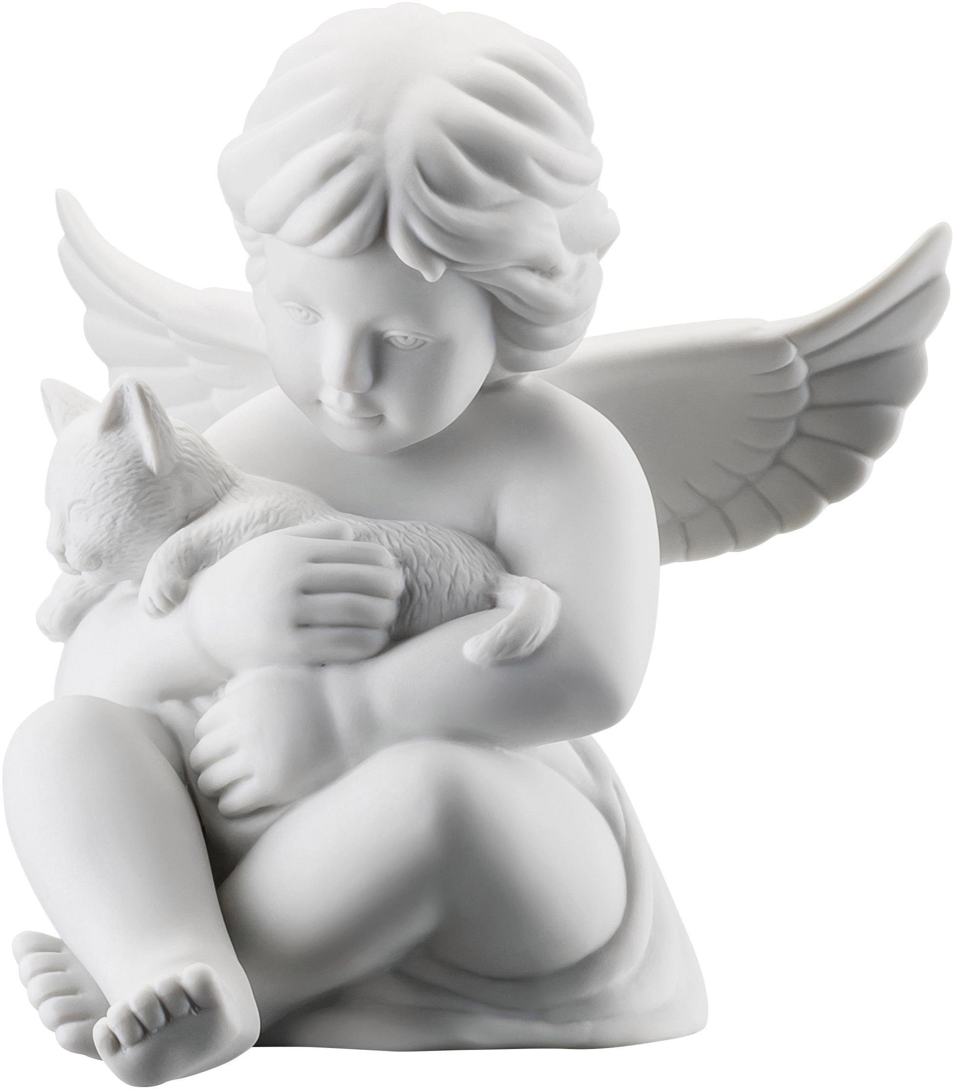Rosenthal Engelfigur »Engel mit Katze« (1 Stück), Biskuitporzellan, unglasiert-Otto