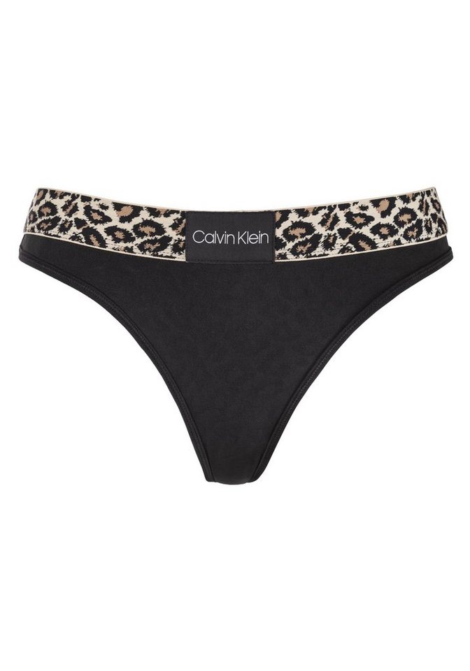 Calvin Klein String ANIMAL MICRO im modischen Animal