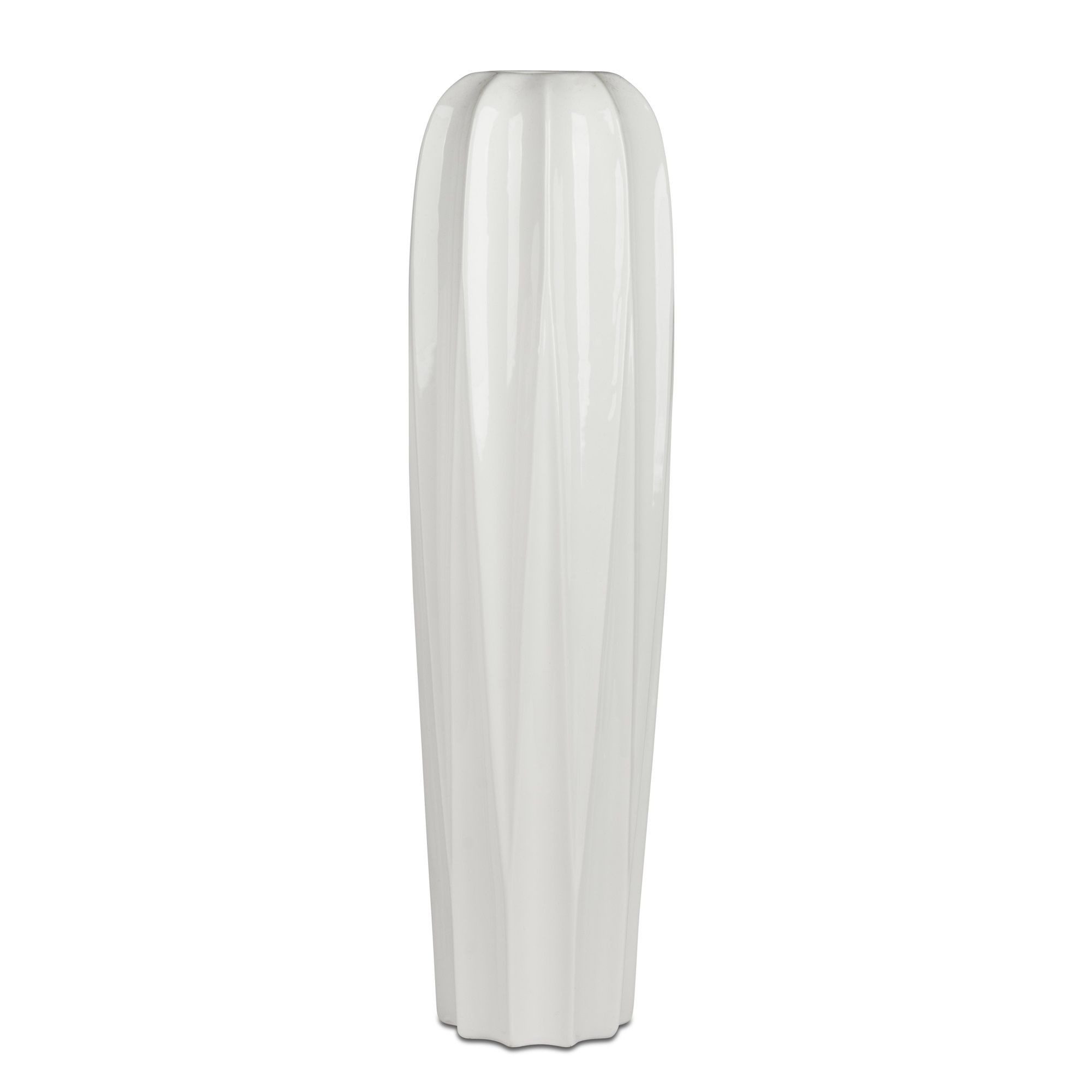 formano Bodenvase Basic, Farbe: Weiß, Motiv: Relief günstig online kaufen