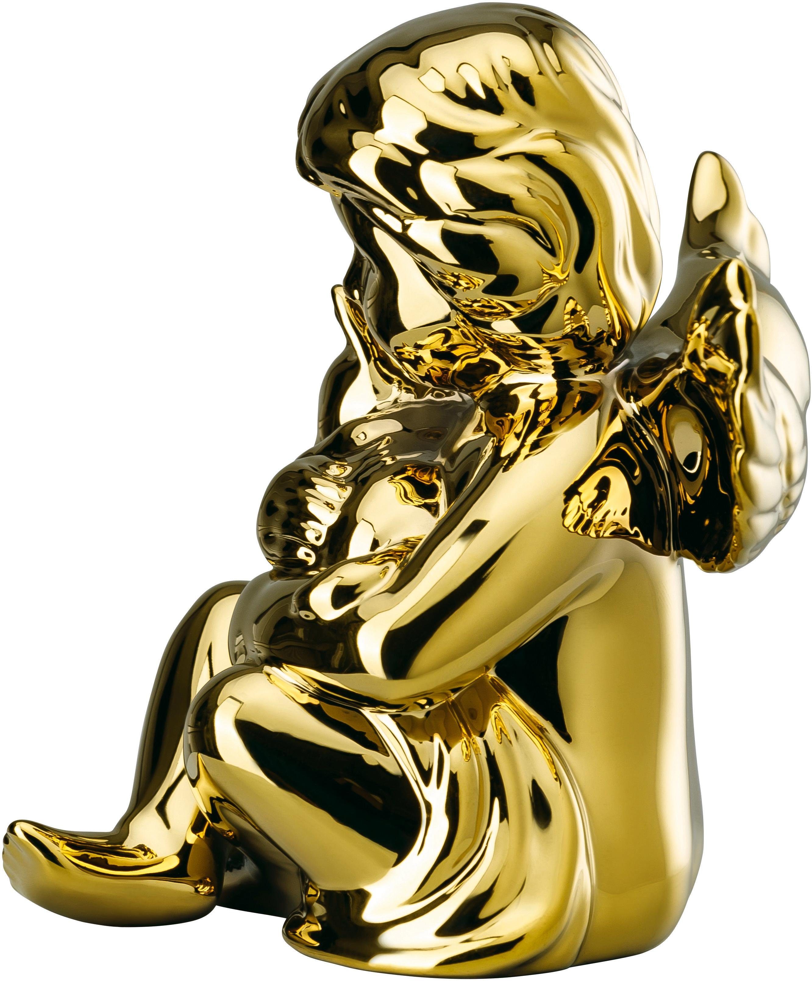 Rosenthal Engelfigur »Engel mit Katze« (1 Stück), Biskuitporzellan, goldfarben-HomeTrends