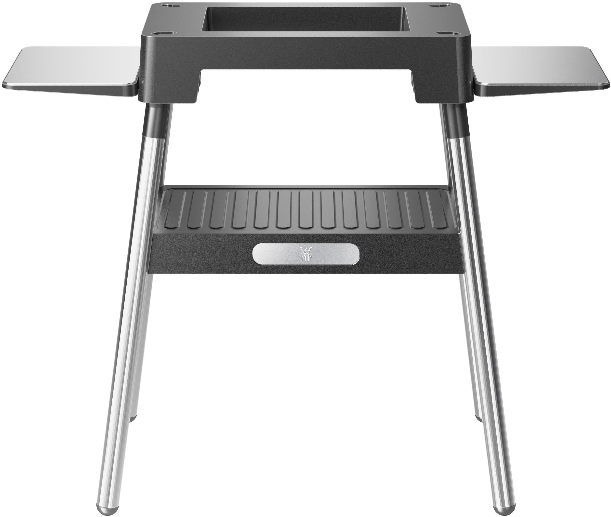 WMF Standgrill Standfuß 0415890011 Lono Master, stabil, kompakt, Premium-Design, hochwertiger Cromargan Edelstahl