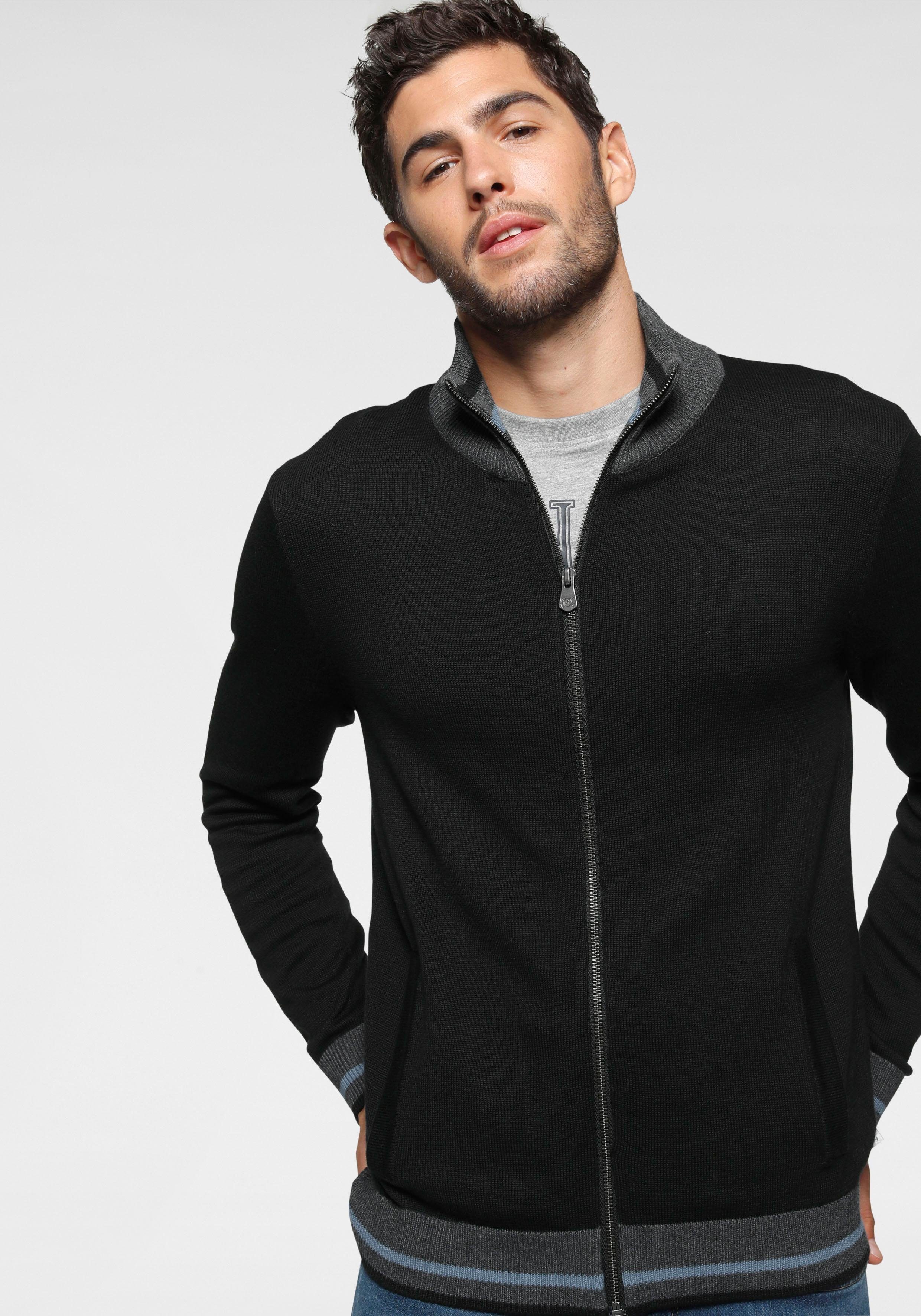 TOM TAILOR Polo Team Strickjacke mit Streifen OTTO