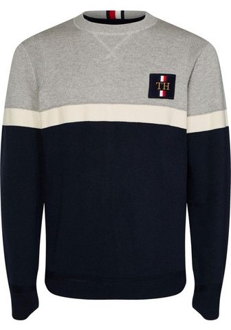 TOMMY HILFIGER Пуловер с круглым вырезом »CHEST...