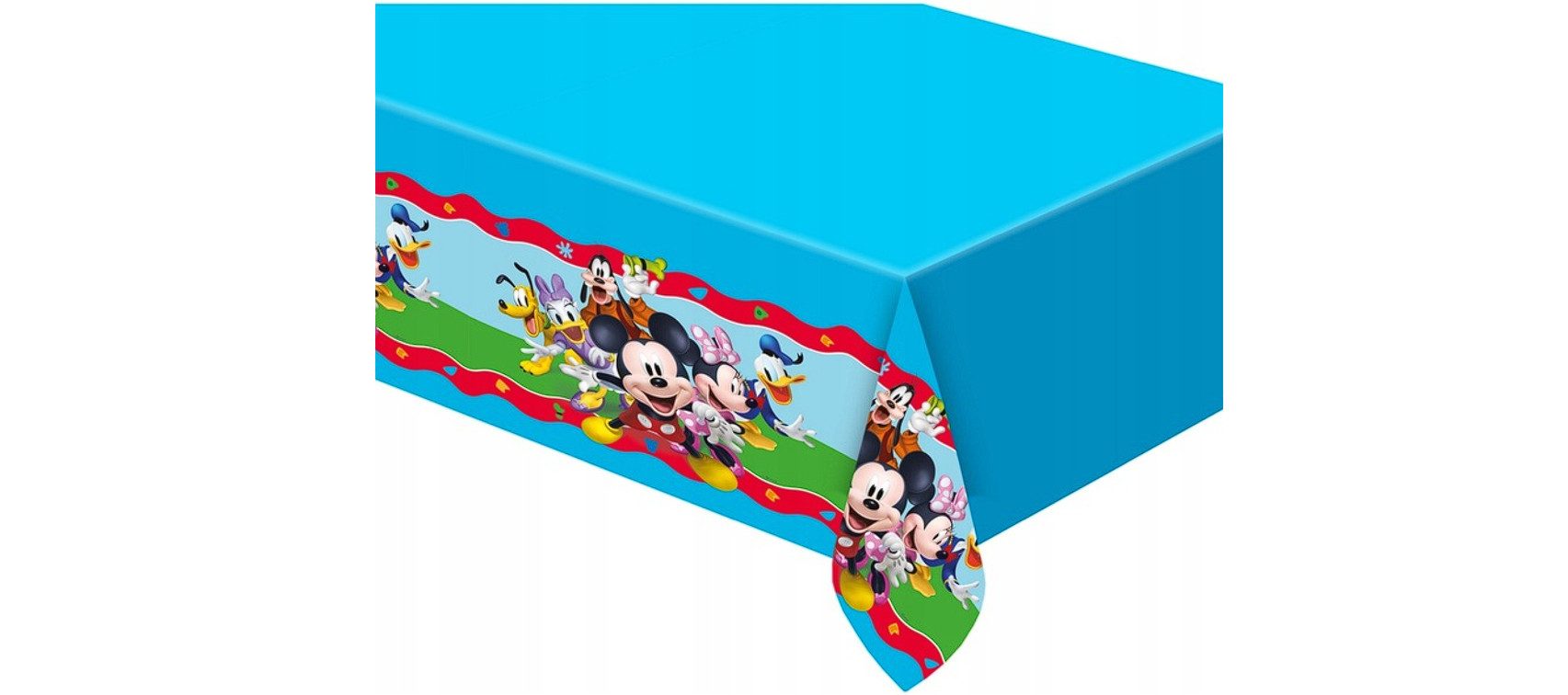 Festivalartikel Tischdecke Micky Maus Geburtstagsfeier Folien-Tischdecke 120x180cm