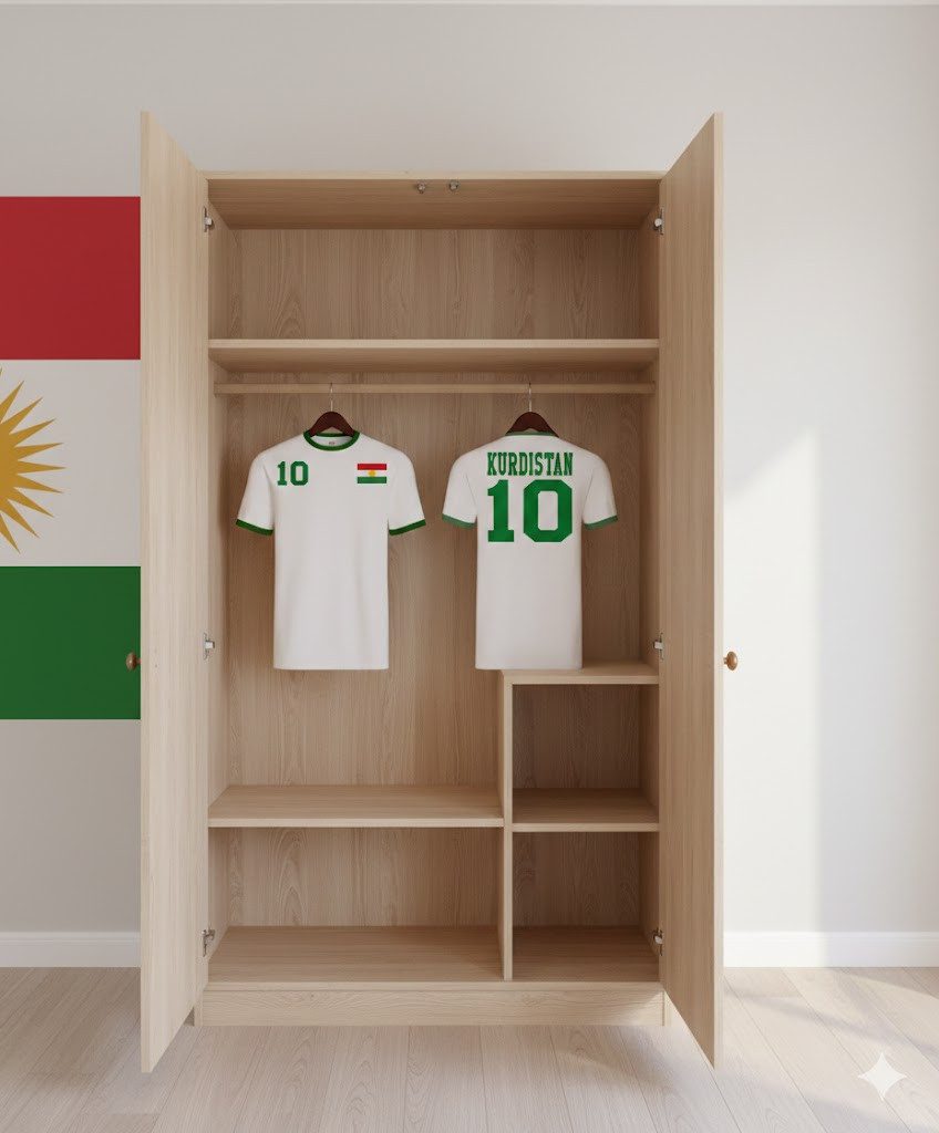 Blondie & Brownie T-Shirt Herren Kurdistan Sport Trikot Fußball Handball Meister WM