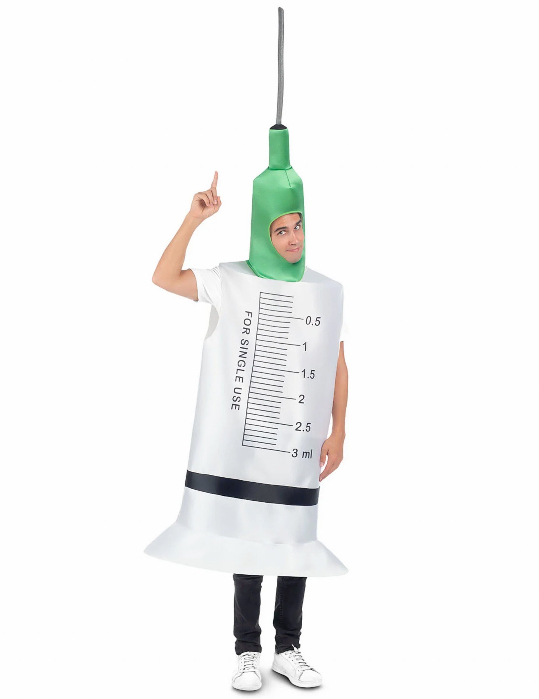 Viving Costumes Kostüm Spritzen-Kostüm für Erwachsene weiss-grün