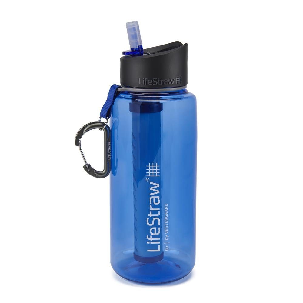 LifeStraw Trinkflasche »Go 1L«, mit Wasserfilter, Trinkwasserfilter,  survival Wasserflasche für Camping Outdoor Wandern Abenteuer, gefiltertes  sauberes Wasser, 1 Liter, 2 Stufen Filter, blau online kaufen | OTTO