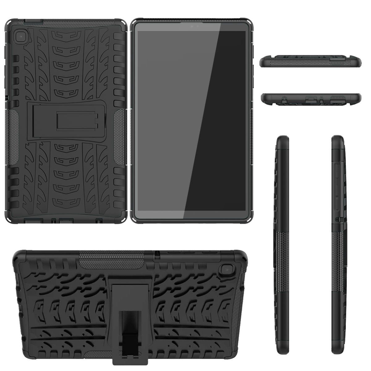 Wigento Tablet-Hülle Für Samsung Galaxy Tab A7 Lite 2021 8.7 2021 aufstellbare Outdoor Hybrid Tablet Tasche Etuis Cover Case Schutz Robust Neu