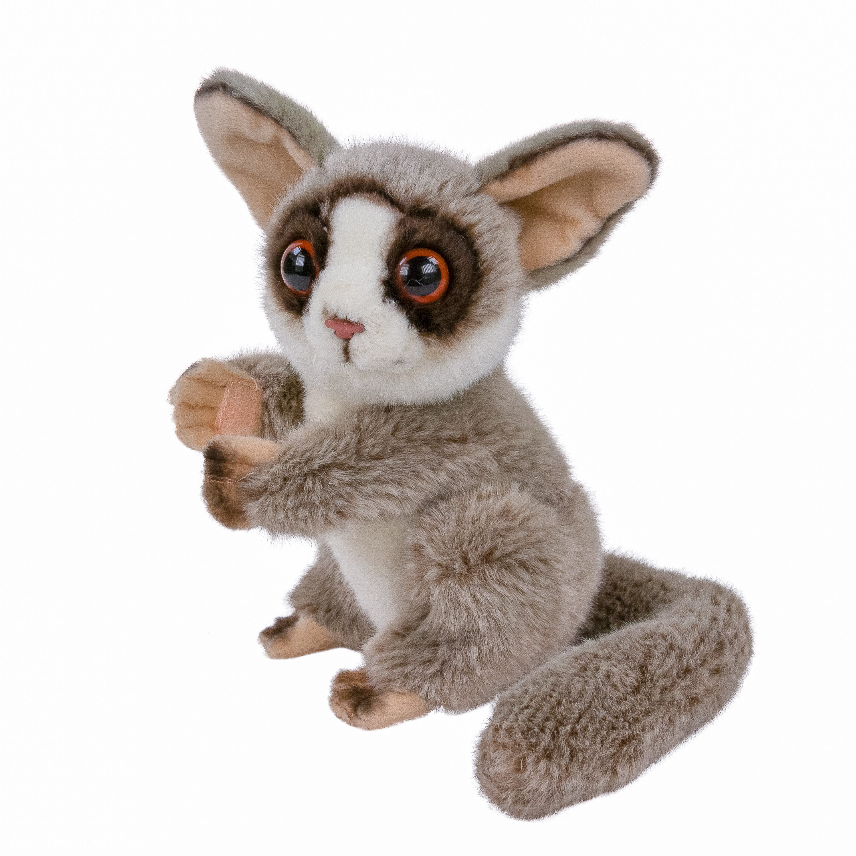 Uni-Toys Kuscheltier Buschbaby 21 cm Galagos Plüschgalagos Stoffbuschbaby (Plüschtier, Stofftier, Stoffaffe, Plüschaffe), mit Klettverschluss an den Pfoten