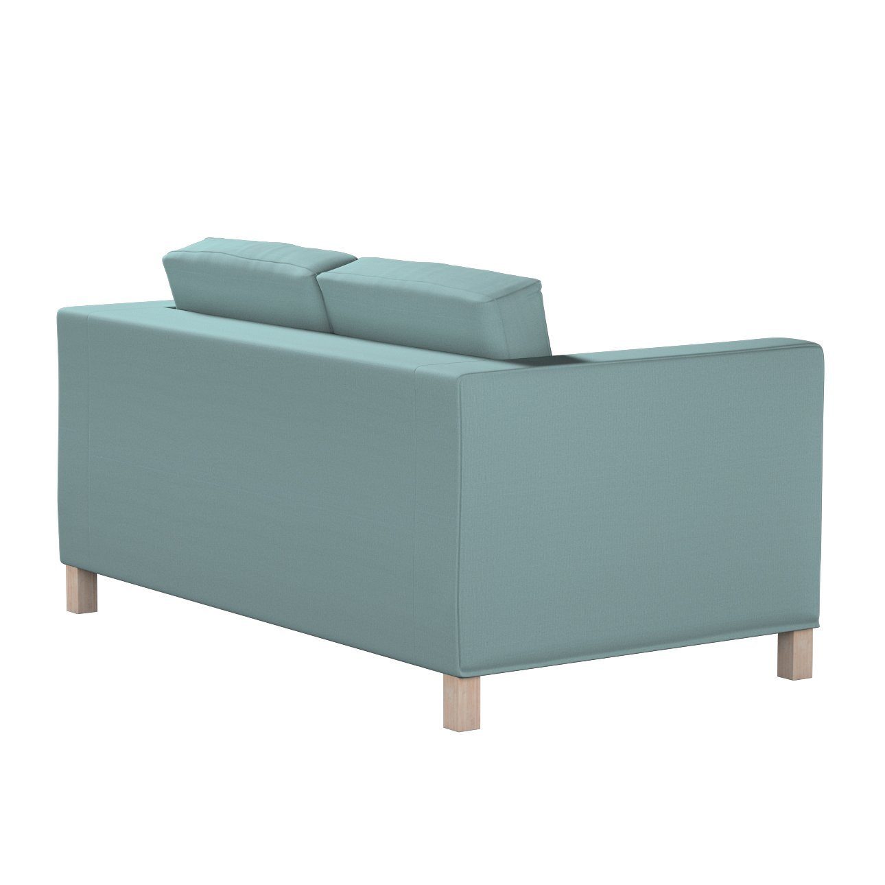 Cotton nicht Dekoria Sofahusse 2-Sitzer kurz, Sofa grün ausklappbar Karlanda Panama, eucalyptus