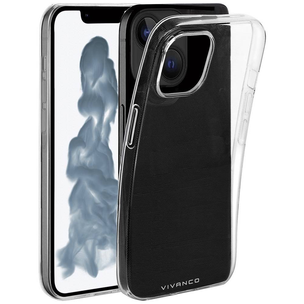 Vivanco Handyhülle Passend für HandyModell iPhone 14, Induktives Laden, Glasklar, wodurch das