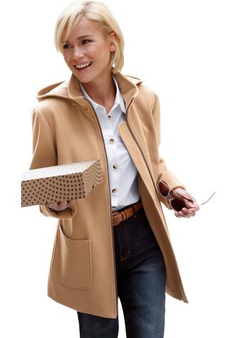CASUAL LOOKS Куртка в attraktiver Woll-Optik
