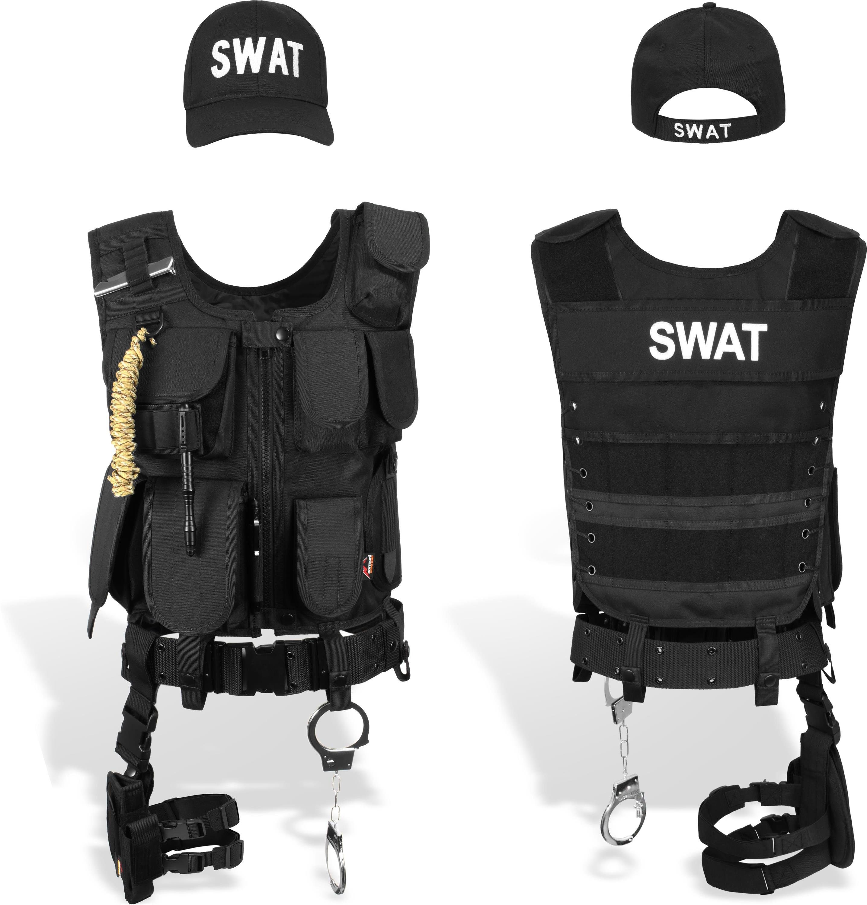 Polizei-Kostüm SWAT/POLICE/SECURITY Kostüm Karneval