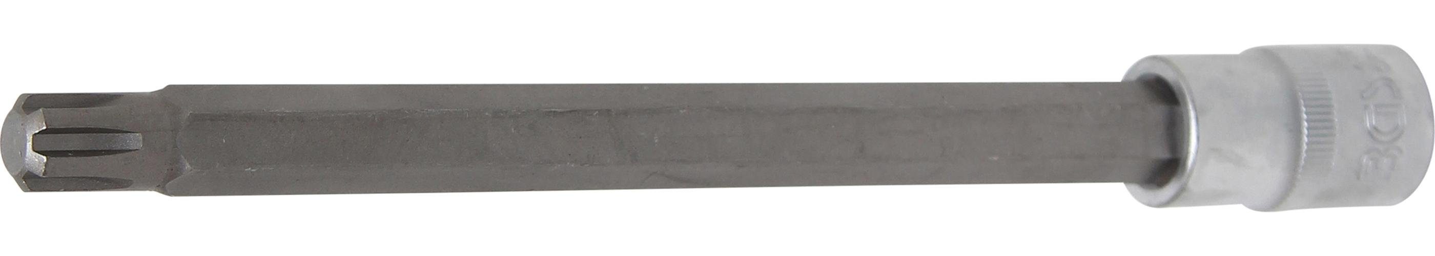 BGS technic Bit-Schraubendreher Bit-Einsatz, Länge 200 mm, Antrieb Innenvierkant 12,5 mm (1/2), Keil-Profil (für RIBE) M12