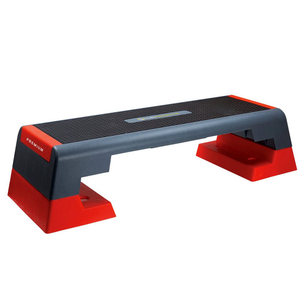 HMS Stepper Steppbrett Aerobicboard Fitnesstrainer (Spar-Set, 1-tlg., 97 x 35 cm rutschfest), 3-stufig höhenverstellbar, rutschfest, bis 300 kg